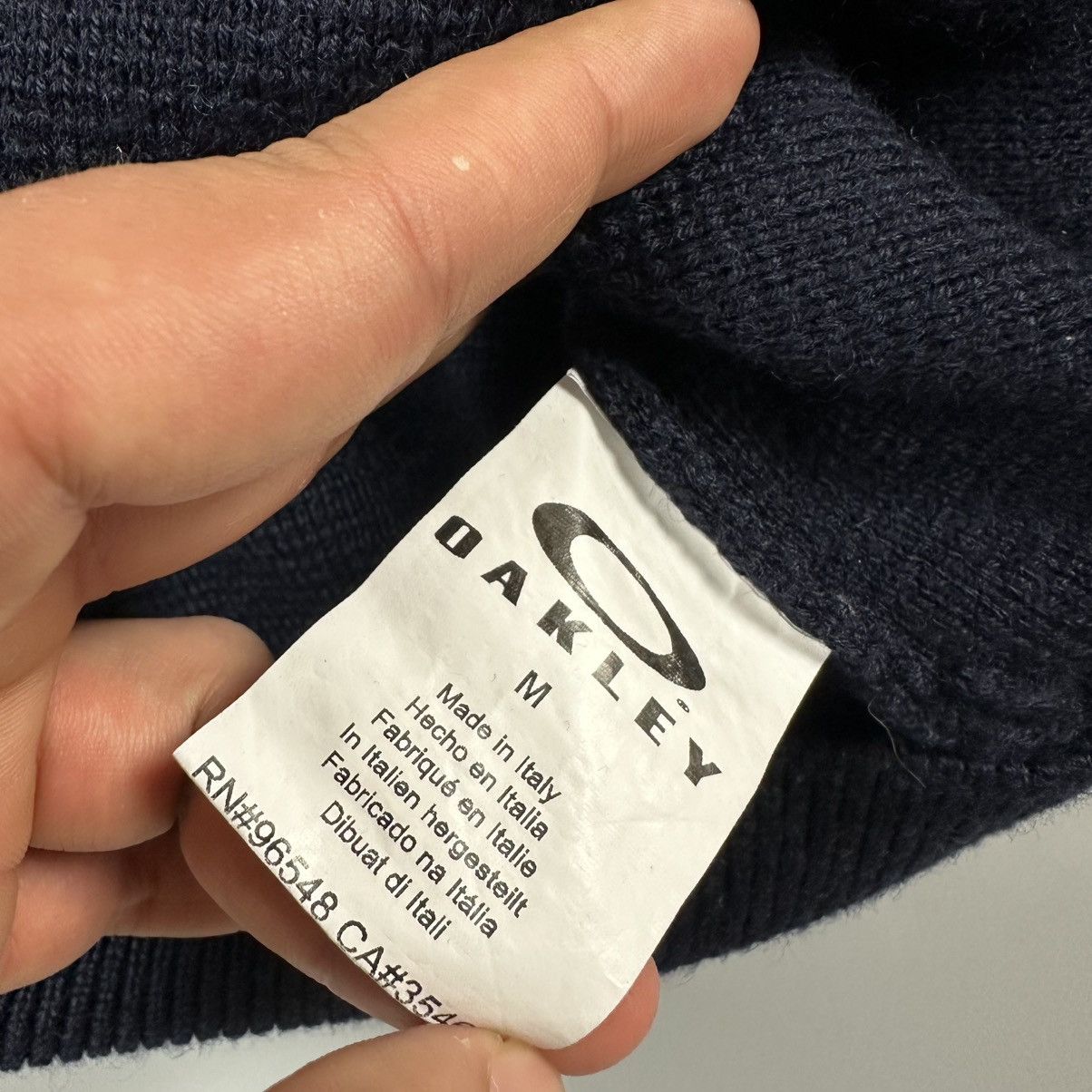 Oakley Oakley Crew Tech Wool Blue Block Sweater Italy Knit Ski Size US M / EU 48-50 / 2 - 5 Thumbnail