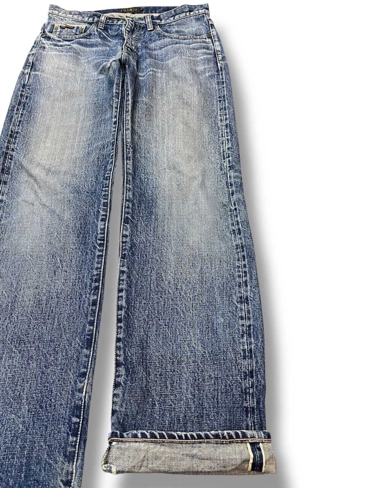 Nigo Vintage Japanese Cluct Selvedge Whiskers Denim Size US 32 / EU 48 - 5 Thumbnail