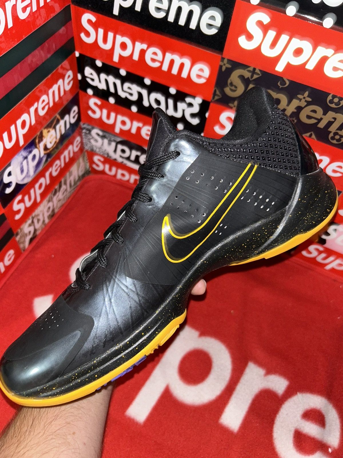 Nike Nike Zoom Kobe 5 ID Black Yellow 411773-900 12 NEW nikeID Size US 12 / EU 45 - 9 Thumbnail