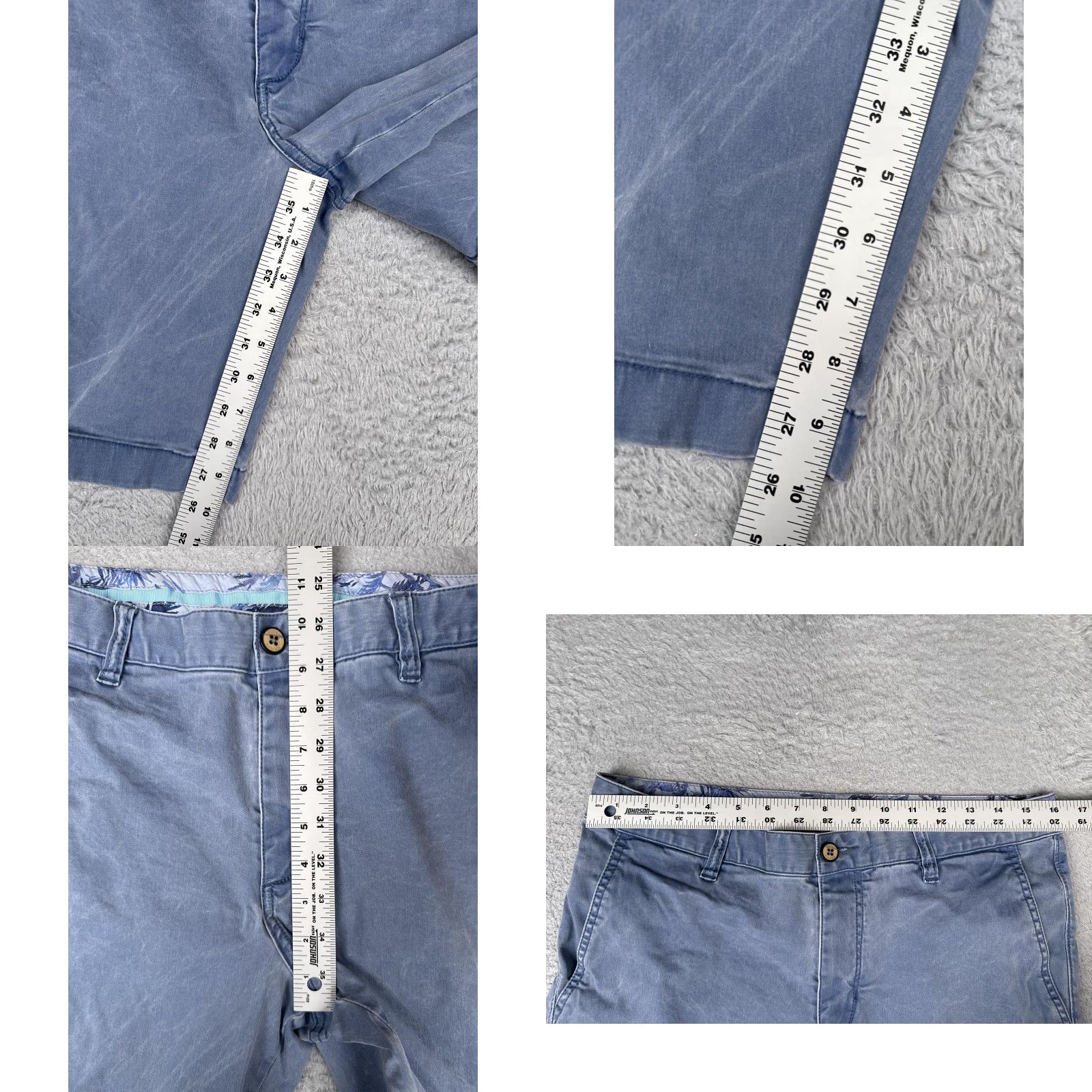 Tommy Bahama Tommy Bahama Shorts Mens 32 Blue Chino Flat Front Casual Summer Beach Regular Mens Size US 32 / EU 48 - 8 Thumbnail