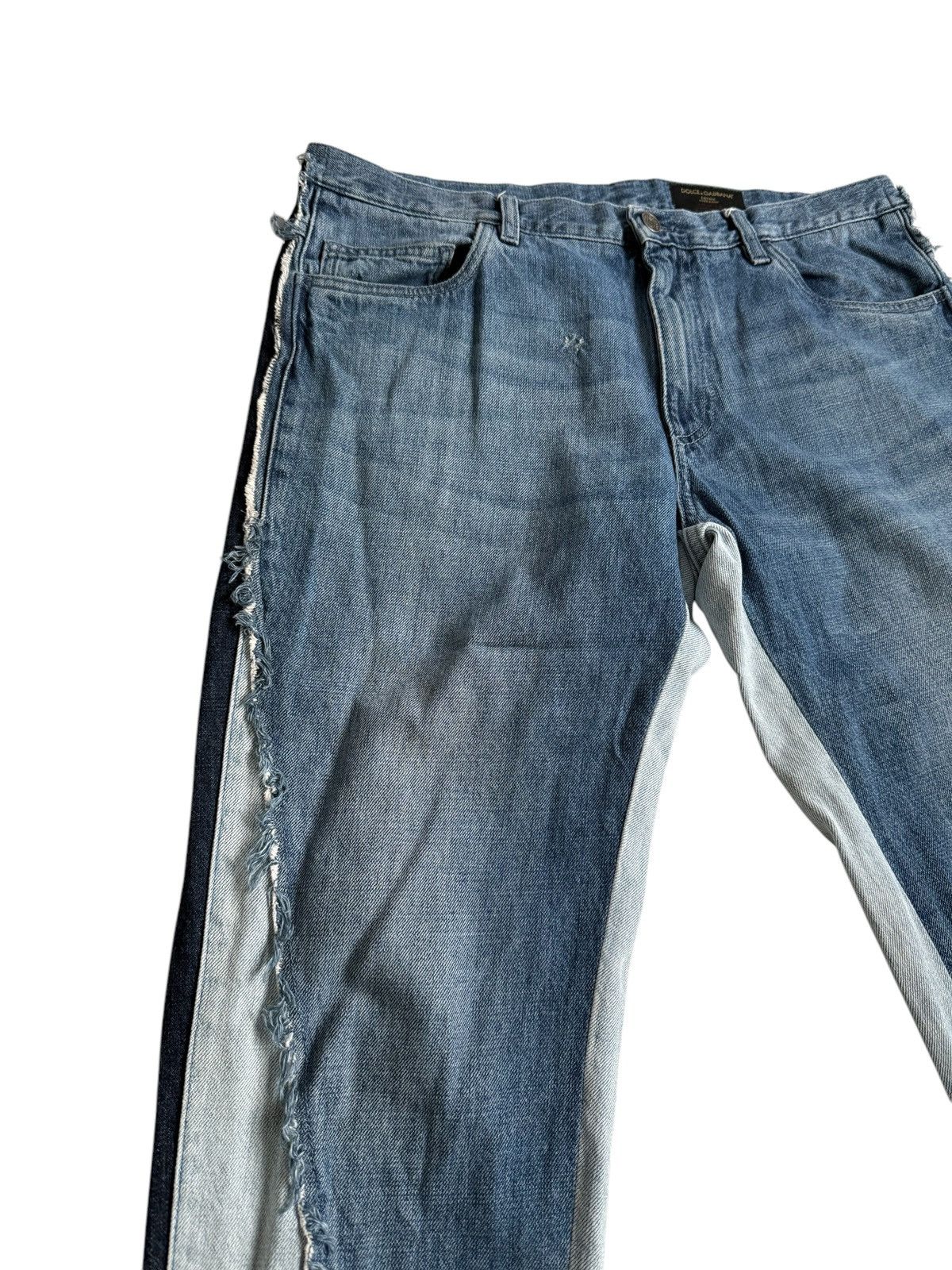 Dolce & Gabbana Dolce & Gabbana Parchwork Denim Size US 32 / EU 48 - 2 Thumbnail