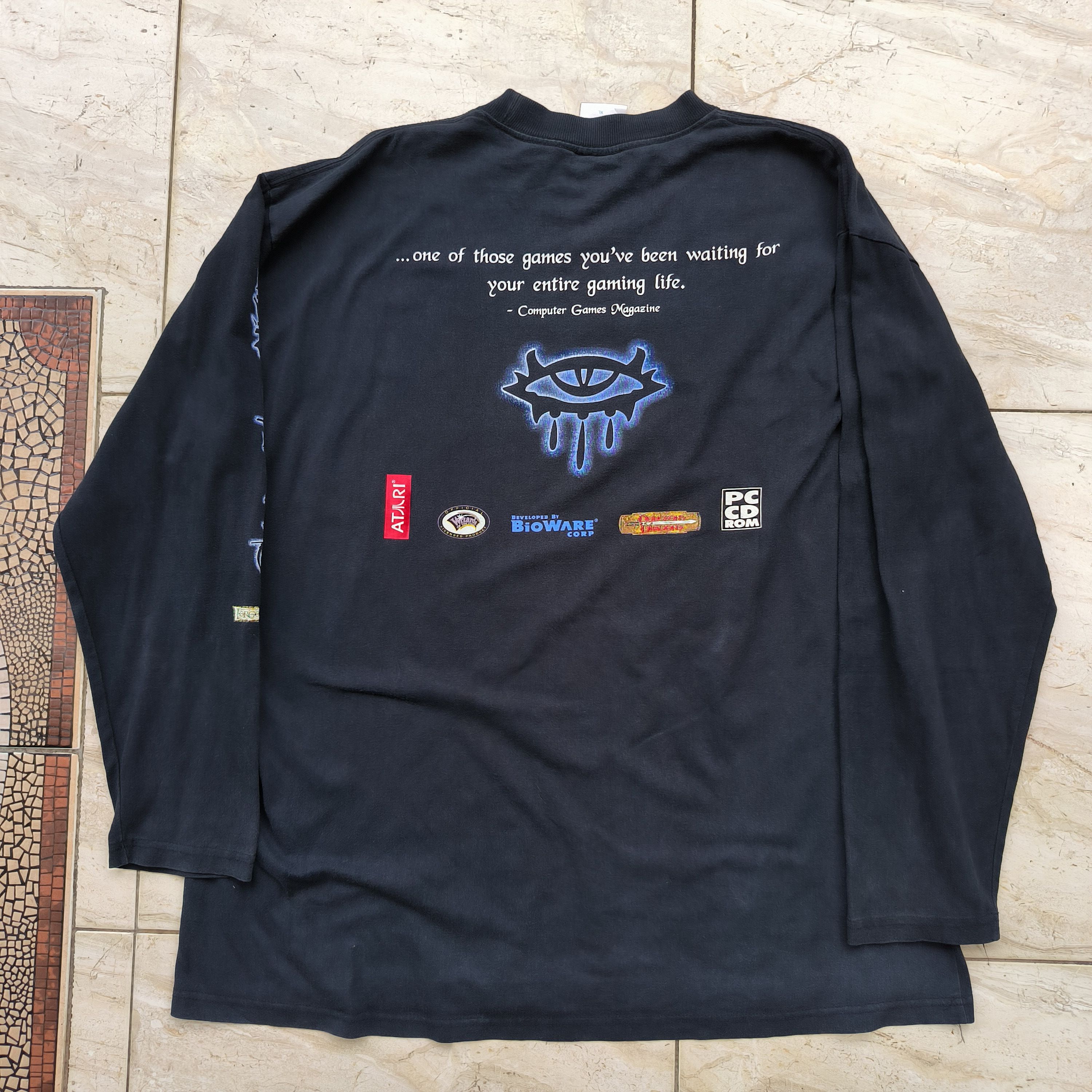 Vintage Vintage 2000s Neverwinter Nights Video Game Promo Shirt Size US XL / EU 56 / 4 - 5 Thumbnail