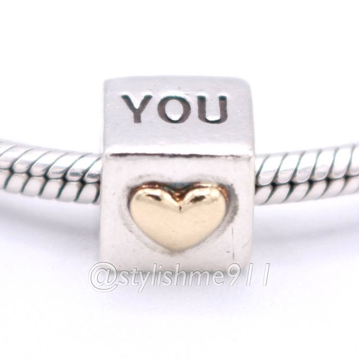 pandora Authentic PANDORA I Love You Charm with 14K Gold | Grailed