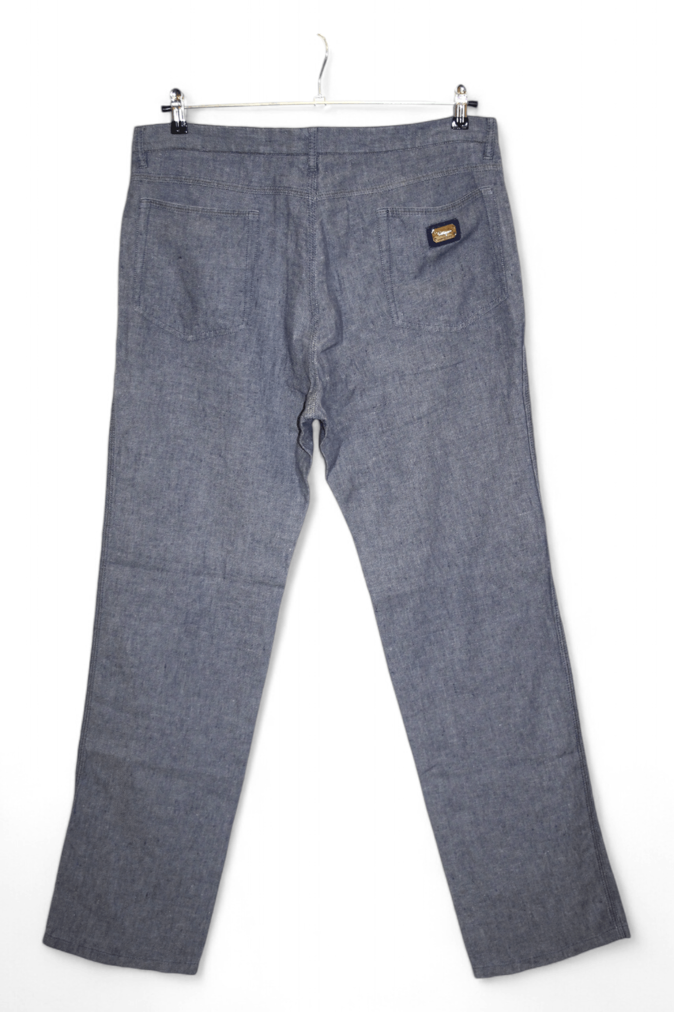 Kiton Castangia Lino Cotton Twill Denim 5-Pocket Straight Pants Size US 38 / EU 54 - 5 Thumbnail