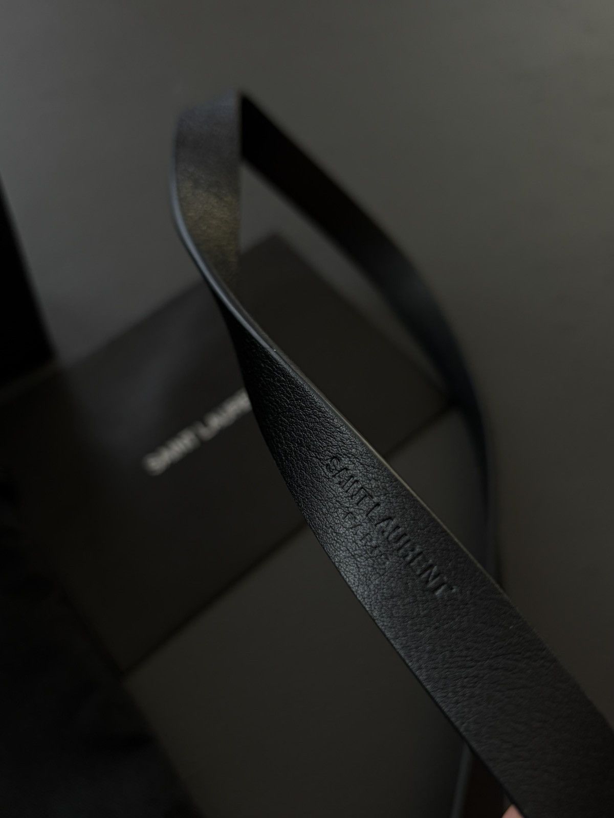 Saint Laurent Paris Saint Laurent Super Skinny Leather Vintage Belt Brand New Size 36 - 7 Thumbnail