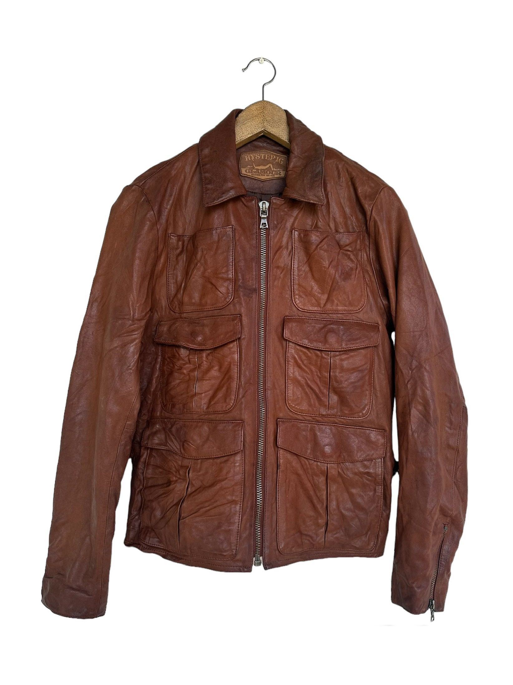Hysteric Glamour Hysteric Glamour Patina Leather Jacket Waiting For The Sun Size US S / EU 44-46 / 1 - 2 Thumbnail