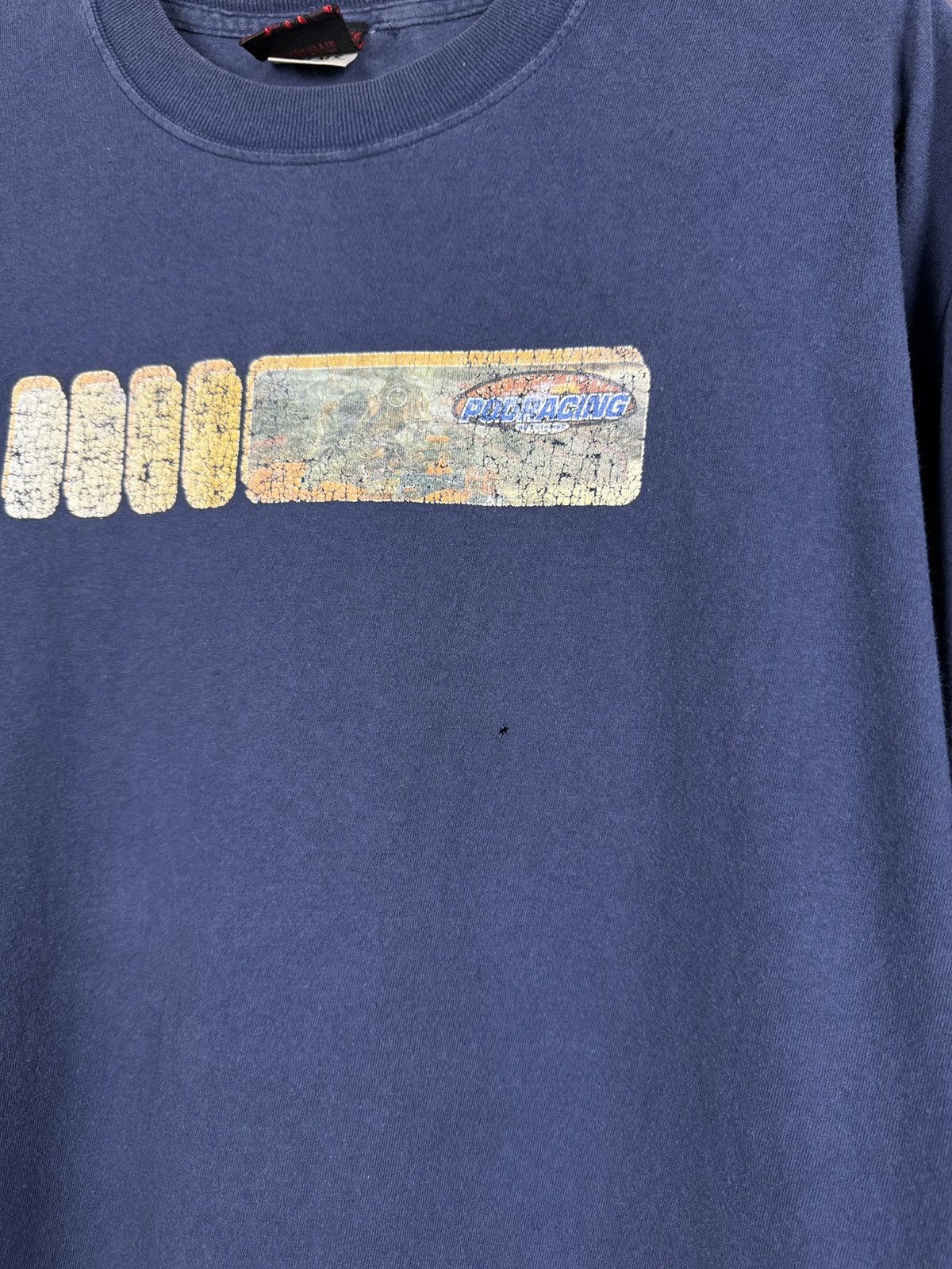 Star Wars STAR WARS POD RACING Vintage LOGO BLUE Tee distressed Size US L / EU 52-54 / 3 - 6 Thumbnail