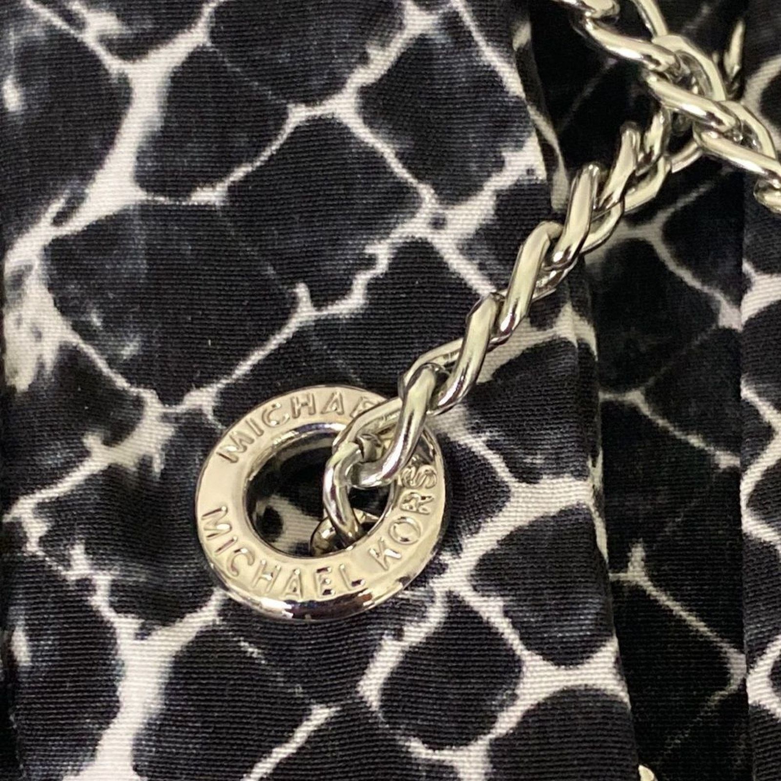 Michael Kors Michael Kors Gray Snake Animal Print Lace Up Chain Dress XS Size XS / US 0-2 / IT 36-38 - 8 Thumbnail