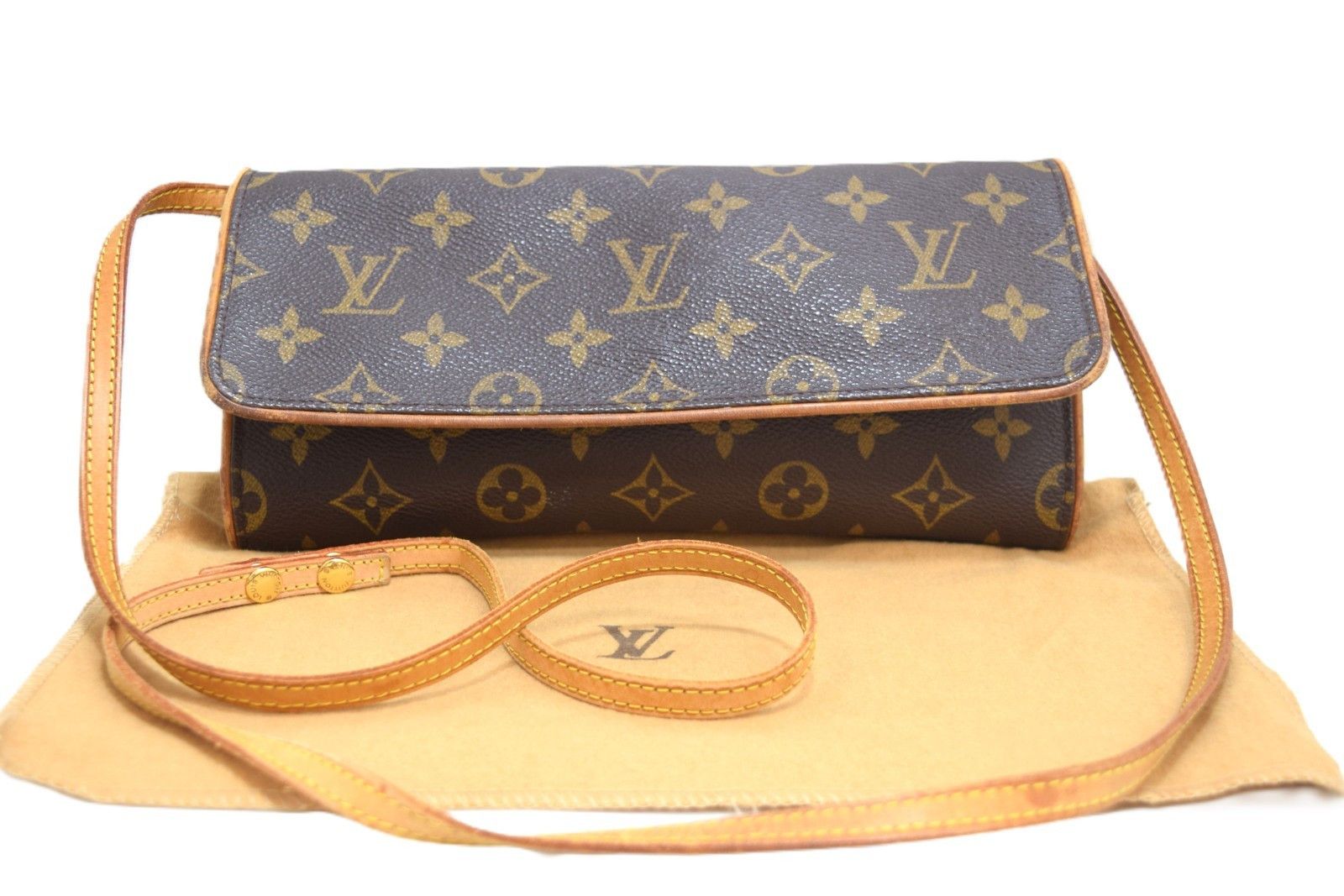 Louis Vuitton LV Pochette Twin GM Crossbody Bag Monogram M51852 Size ONE SIZE - 1 Thumbnail