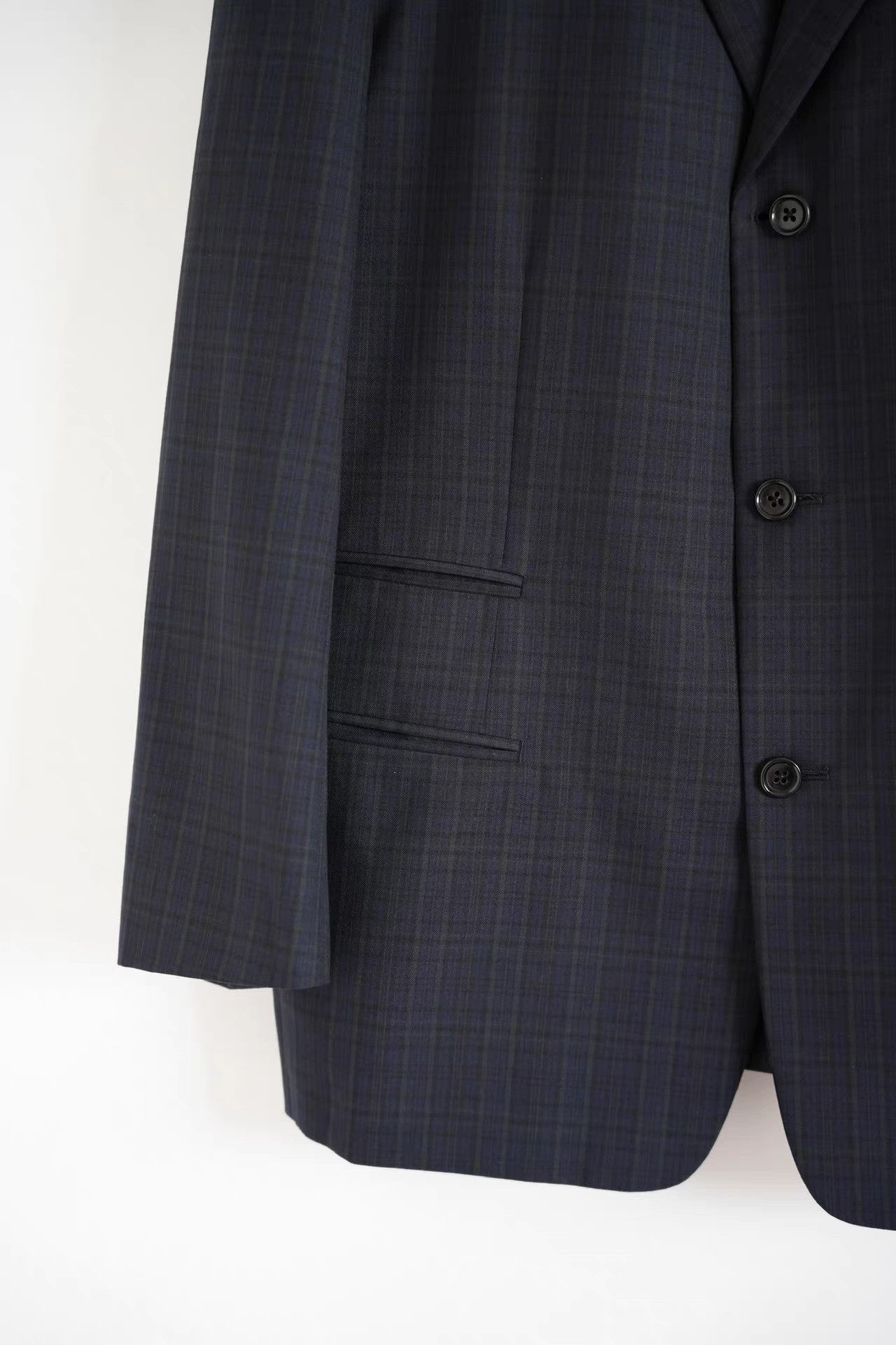 Yohji Yamamoto Yohji Yamamoto 90s Blue-Green Plaid Blazer K4 Size US M / EU 48-50 / 2 - 4 Thumbnail