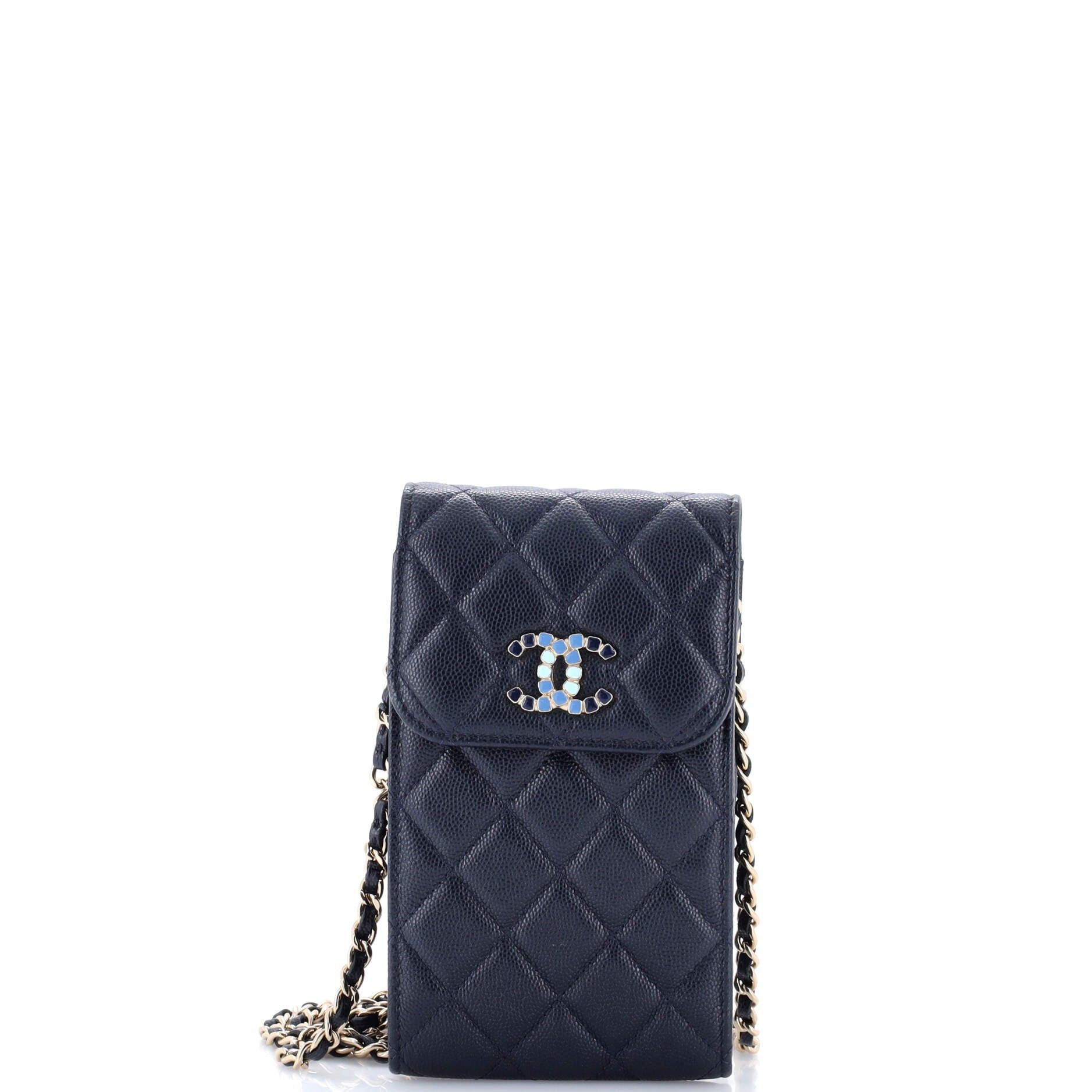 Chanel Crystal CC Flap Phone Holder Crossbody Bag with AirPods Pro Case Size ONE SIZE - 1 Thumbnail