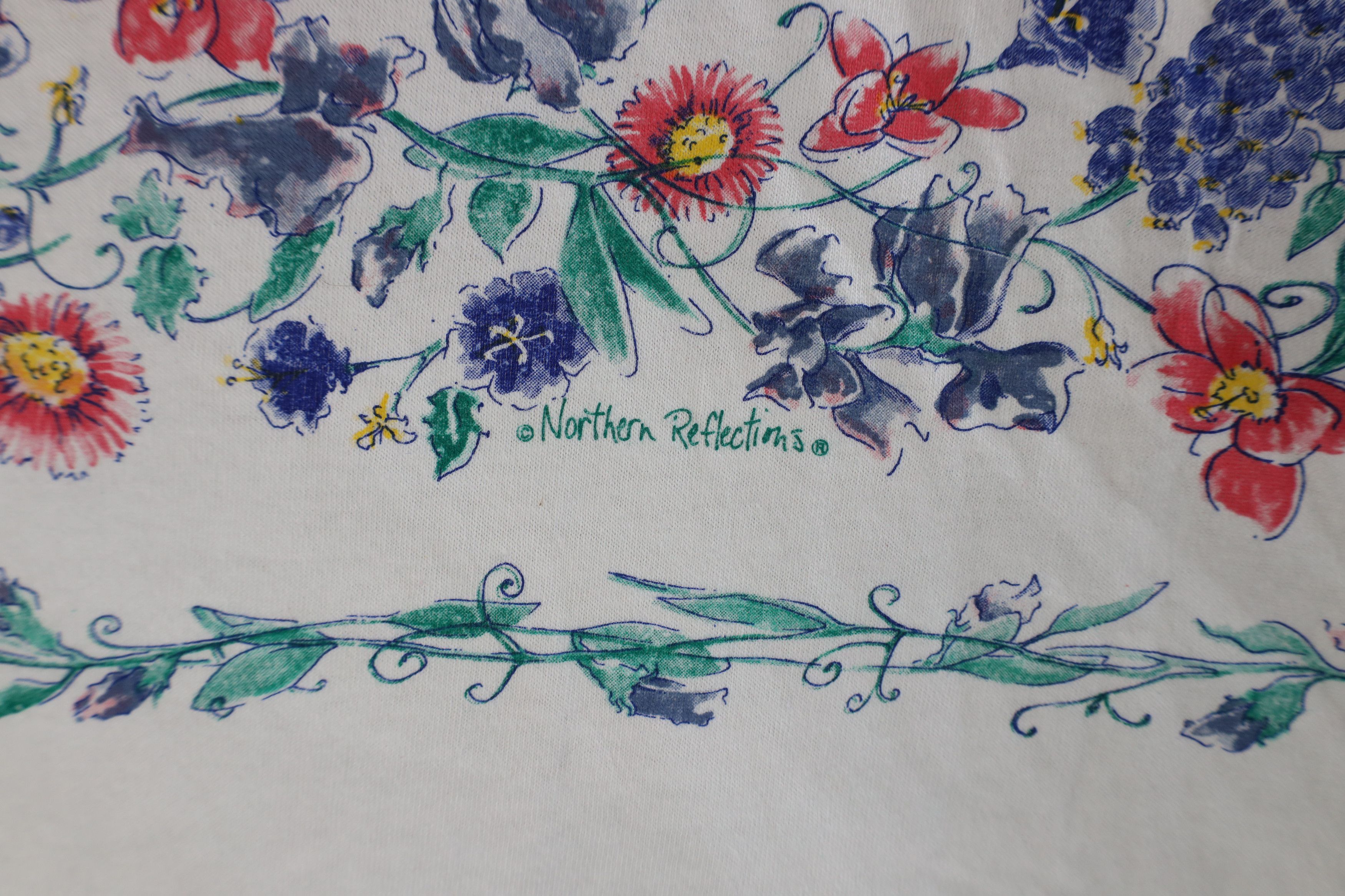 Vintage Vintage 90s Streetwear Floral Nature Short Sleeve T-Shirt Size M / US 6-8 / IT 42-44 - 5 Thumbnail