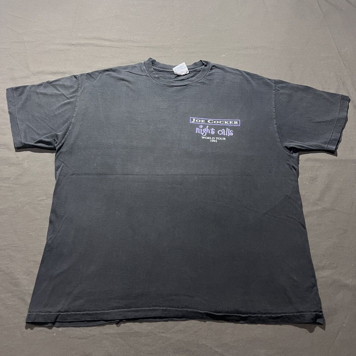 Band Tees Vintage 90s 1992 JOE COCKER Tour Tee XL Faded Blue-eyed soul Size US XL / EU 56 / 4 - 2 Thumbnail