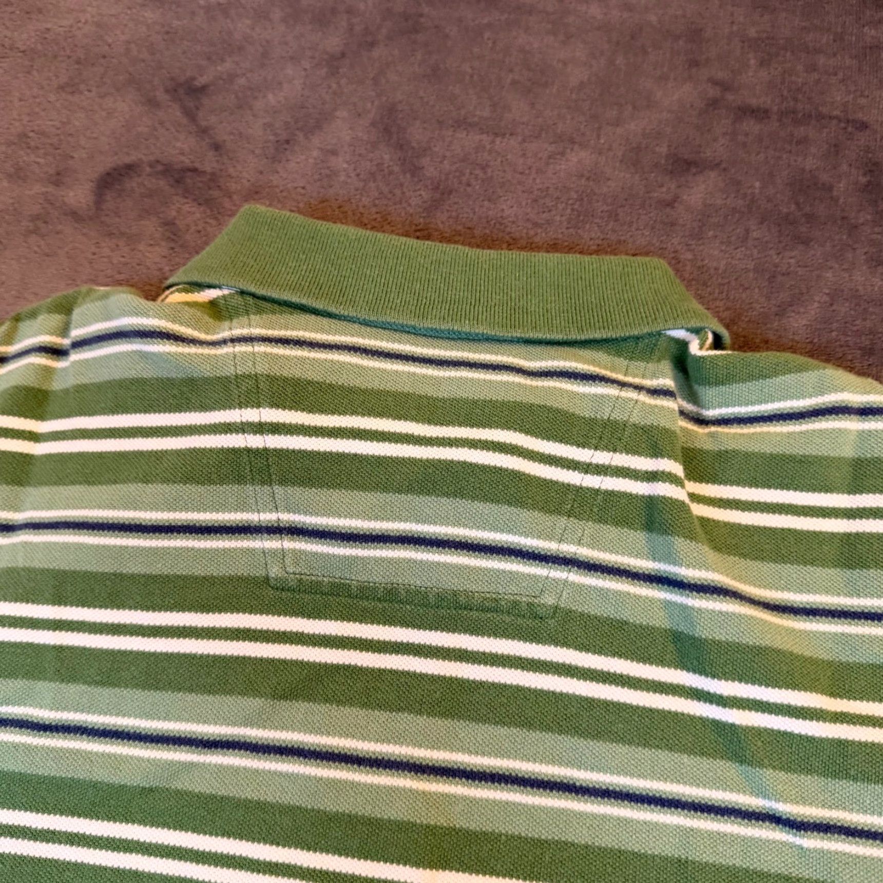 Eddie Bauer Eddie Bauer Polo Shirt Mens XL Green Striped Short Sleeve Cotton Pique Shirt Size US XL / EU 56 / 4 - 5 Thumbnail