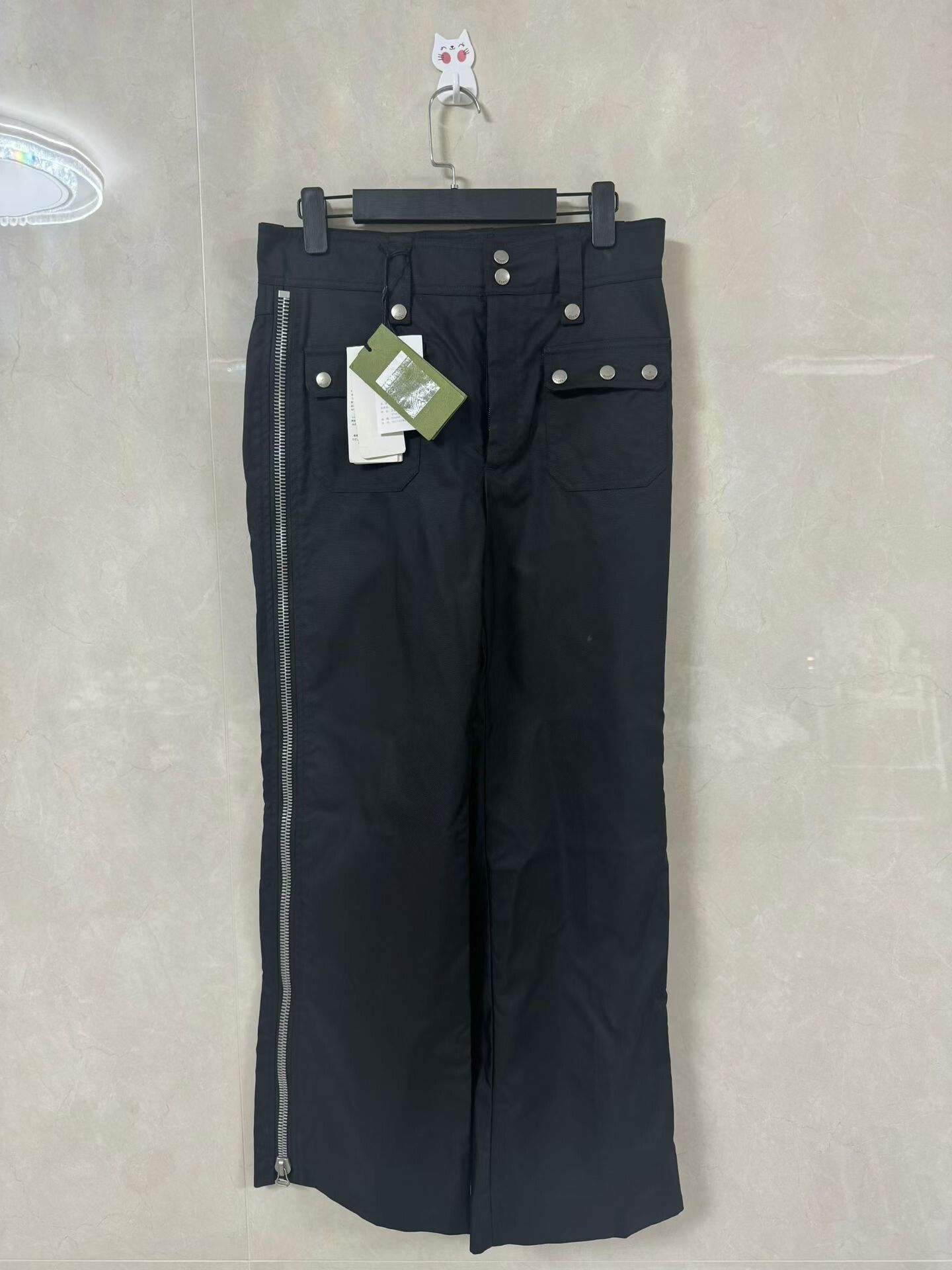 Gucci Gucci Black Side Zip Trousers Size US 30 / EU 46 - 1 Thumbnail