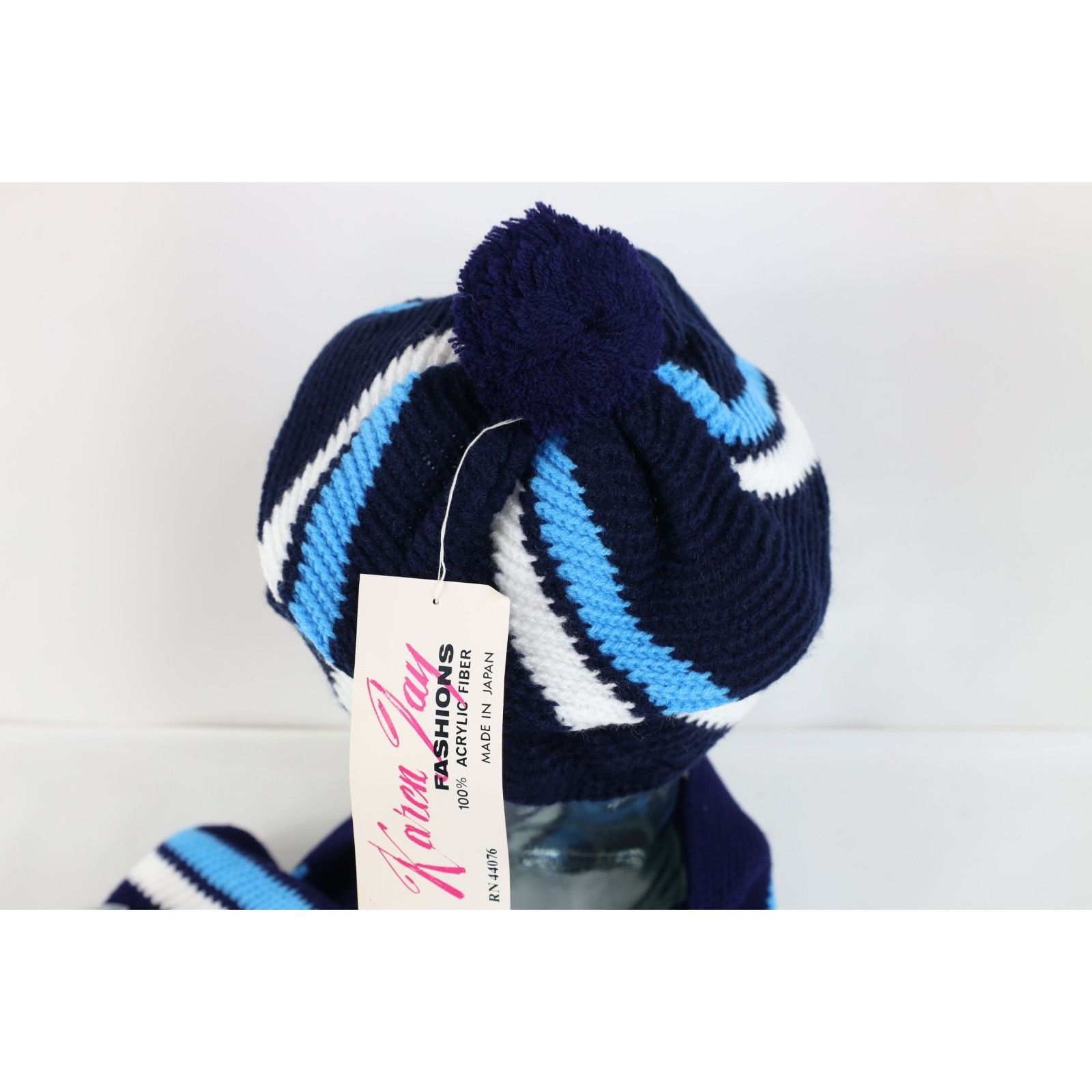 Vintage NOS Vintage 70s Streetwear 2 Piece Winter Neck Scarf Beanie Size ONE SIZE - 6 Thumbnail