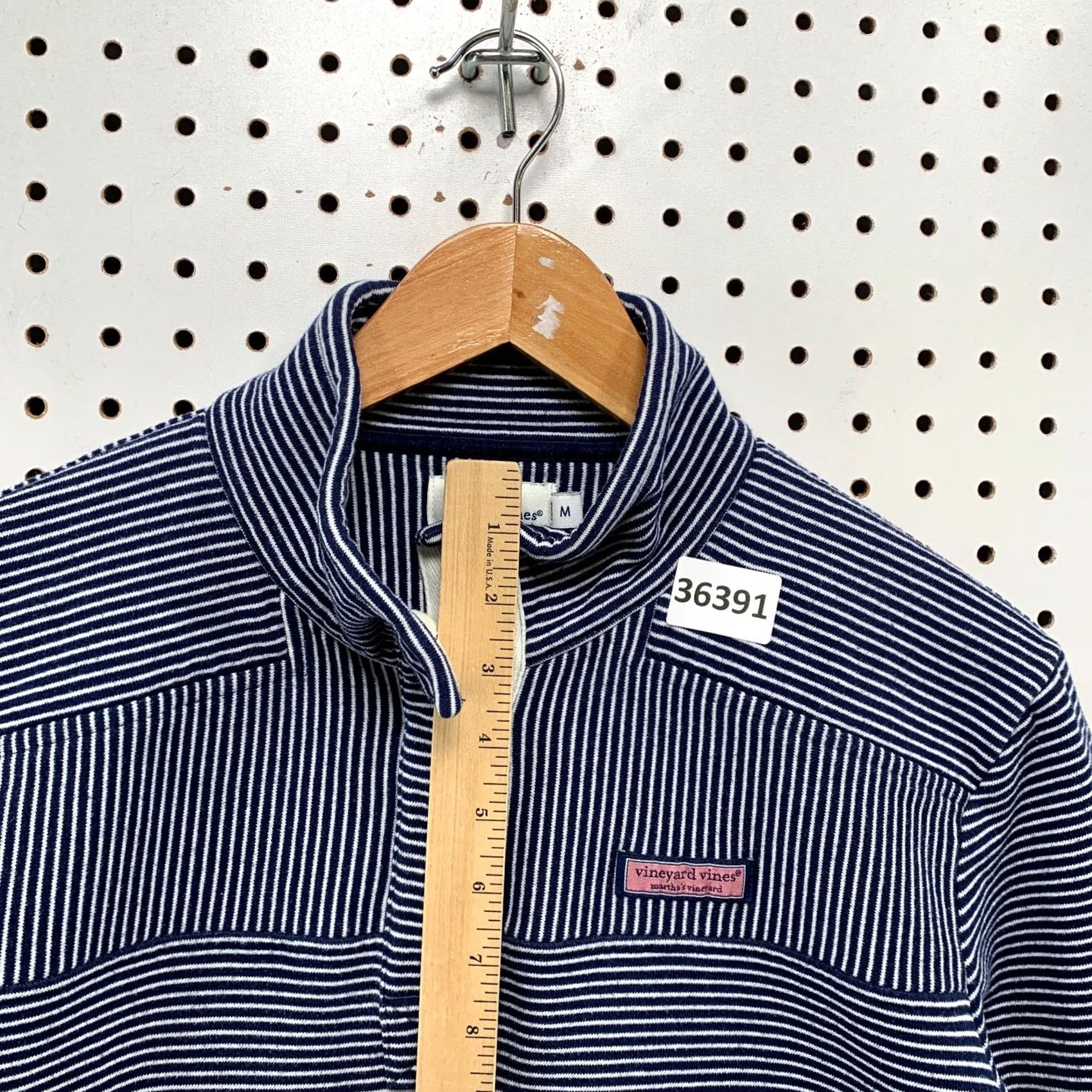 Vineyard Vines Vineyard Vines Sweater Womens Medium Blue White Striped 1/4 Button Size M / US 6-8 / IT 42-44 - 7 Thumbnail