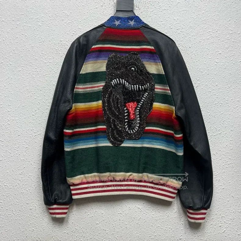 Saint Laurent Paris Saint Laurent Paris T-Rex Baseball Jacket Size US M / EU 48-50 / 2 - 2 Thumbnail