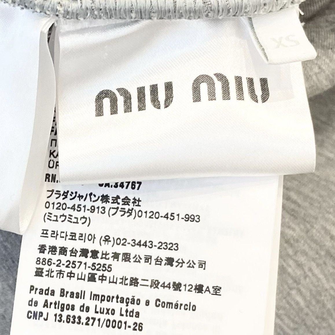 Miu Miu Miu Miu grey embroidered cotton zip hoodie Size XS / US 0-2 / IT 36-38 - 6 Thumbnail