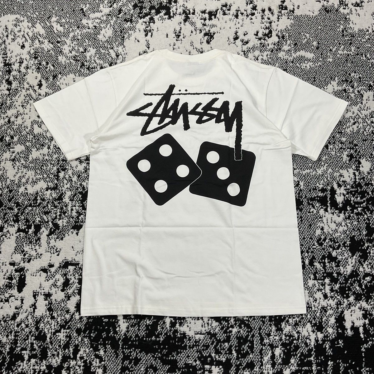 Image of Stussy Dice Pigment Dyed Tee - XL in Natural, Men's