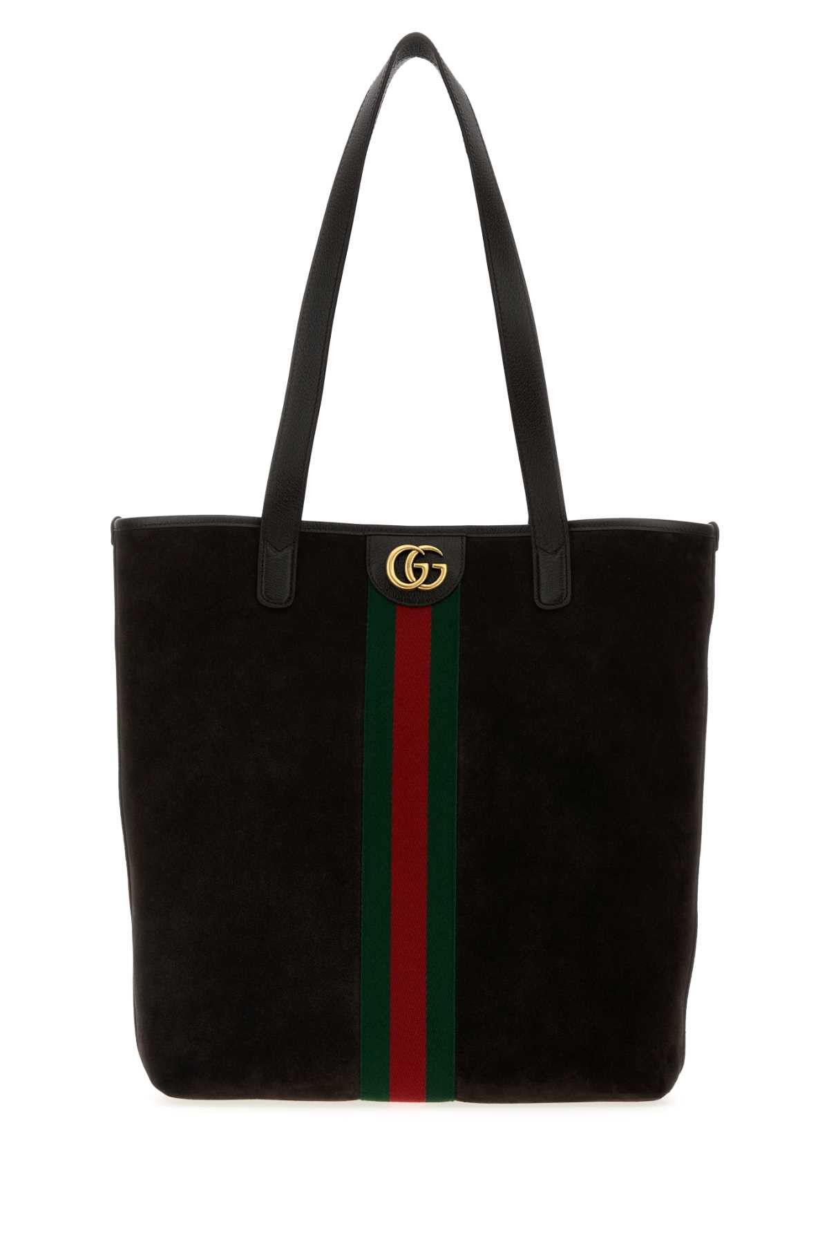 Gucci Black Suede Ophidia Shopping Bag Size ONE SIZE - 1 Thumbnail