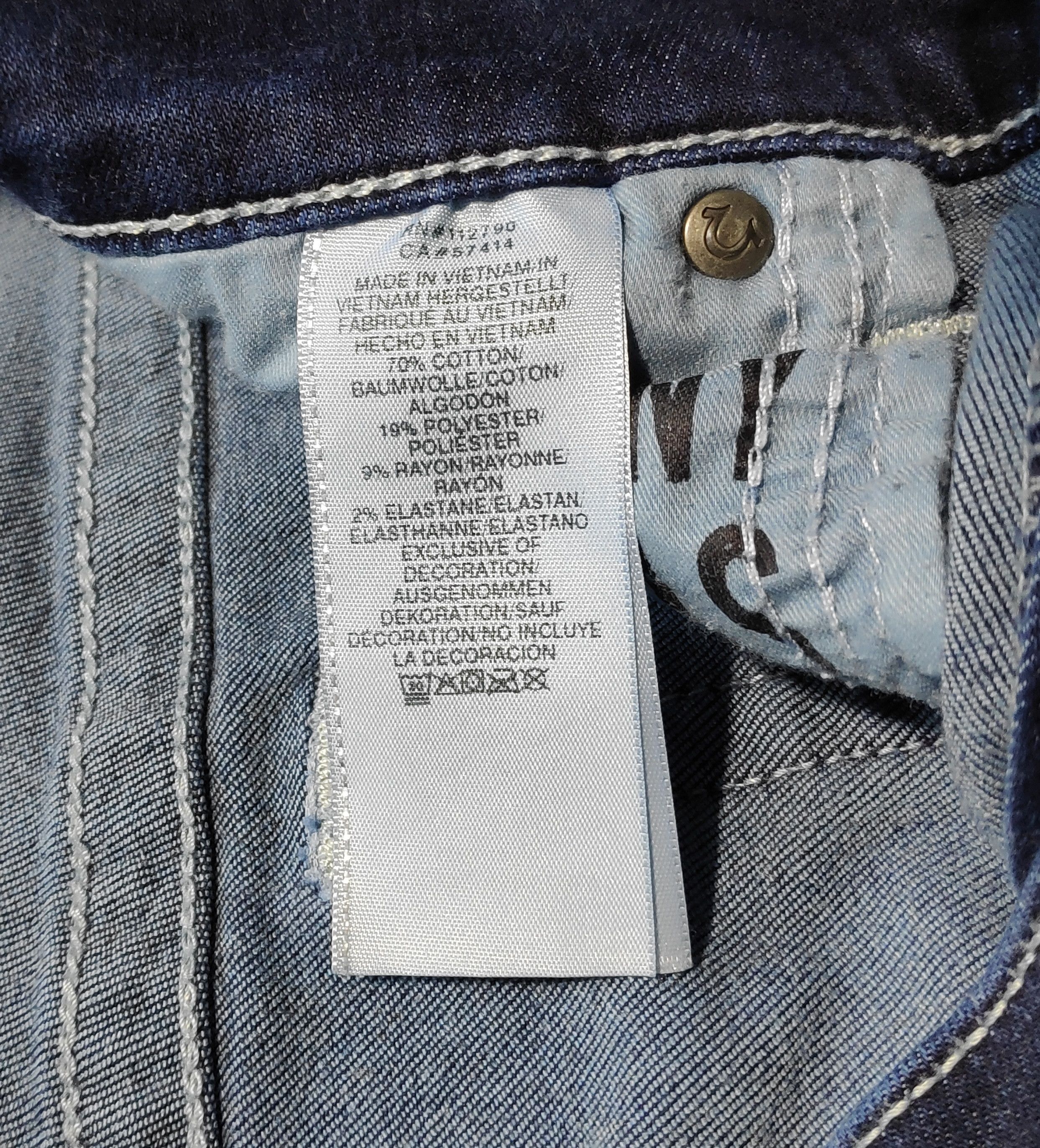True Religion True Religion Jack Skinny Tapered Denim Jeans sz W32 Size US 32 / EU 48 - 11 Thumbnail