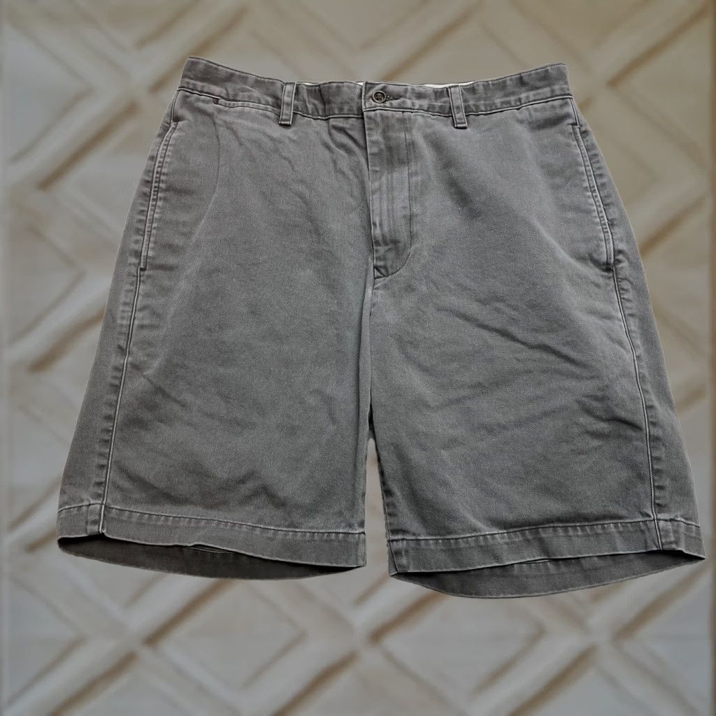 Banana Republic Banana Republic Hacking Chino Shorts Mens 33 Gray Straight Cotton 32x9 Pockets Size US 33 - 1 Thumbnail
