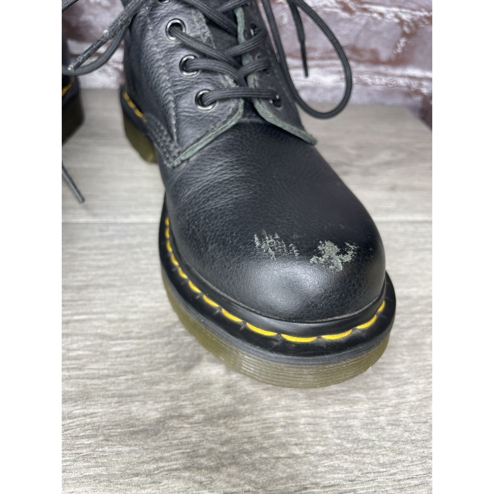 Dr. Martens Doc Martens Pascal 1460 Black Leather Lace Up Combat Boots W Size US 8 / IT 38 - 5 Thumbnail