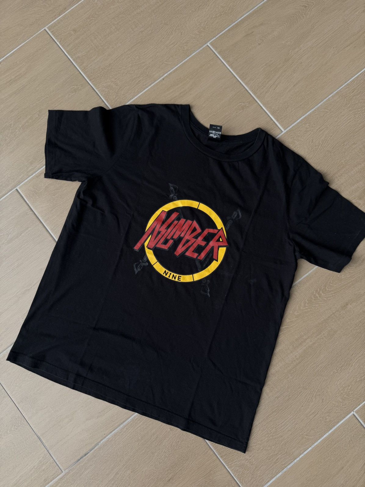 Number (N)ine Number (N)ine Black Like Slayer Tee Sise 5 Size US L / EU 52-54 / 3 - 12 Thumbnail