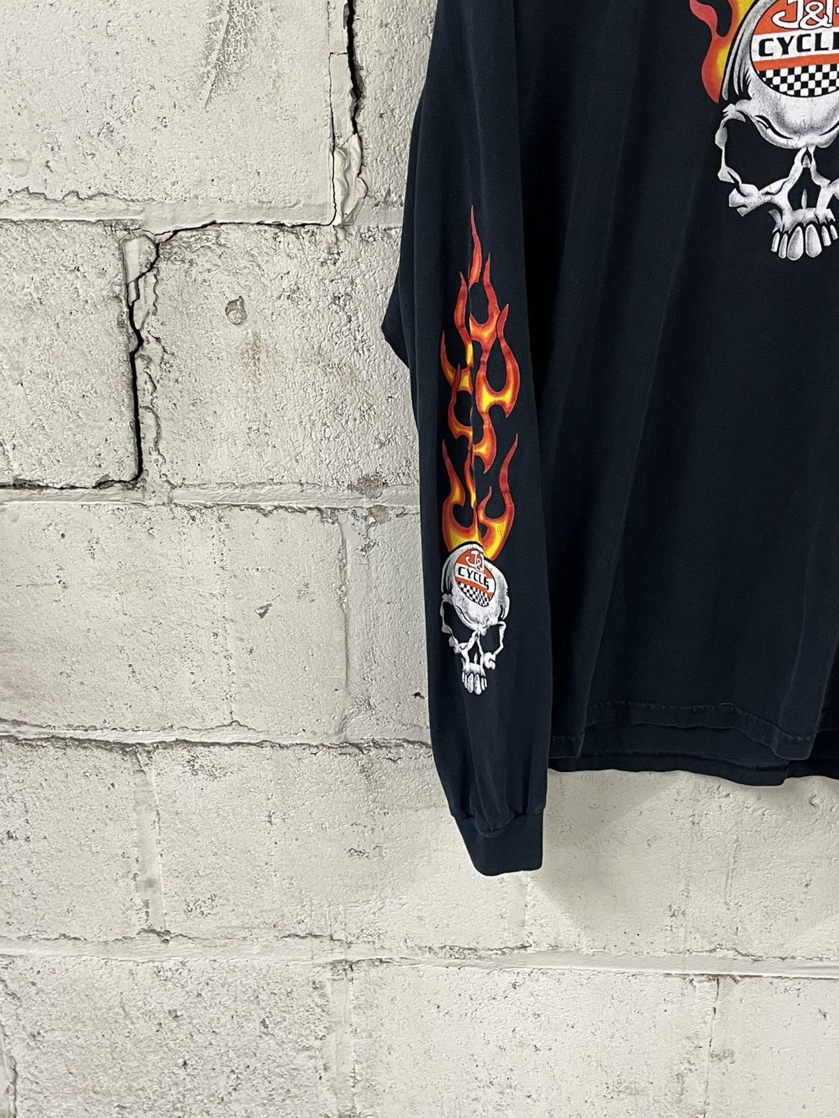 Harley Davidson Vintage flame longsleeve harley style rare grunge skater Size US XXL / EU 58 / 5 - 5 Thumbnail