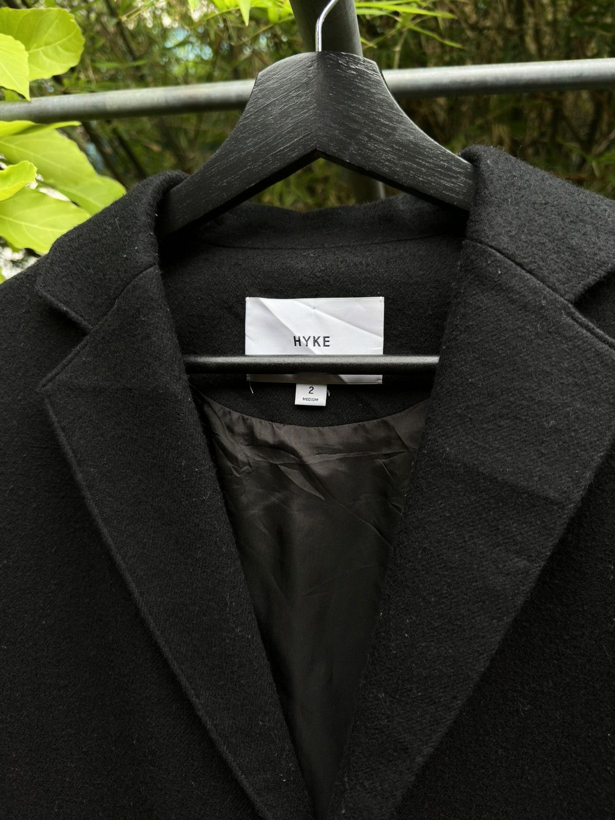 HYKE HYKE A/W 2022 Black Wool Long Shop Coat Size US M / EU 48-50 / 2 - 3 Thumbnail