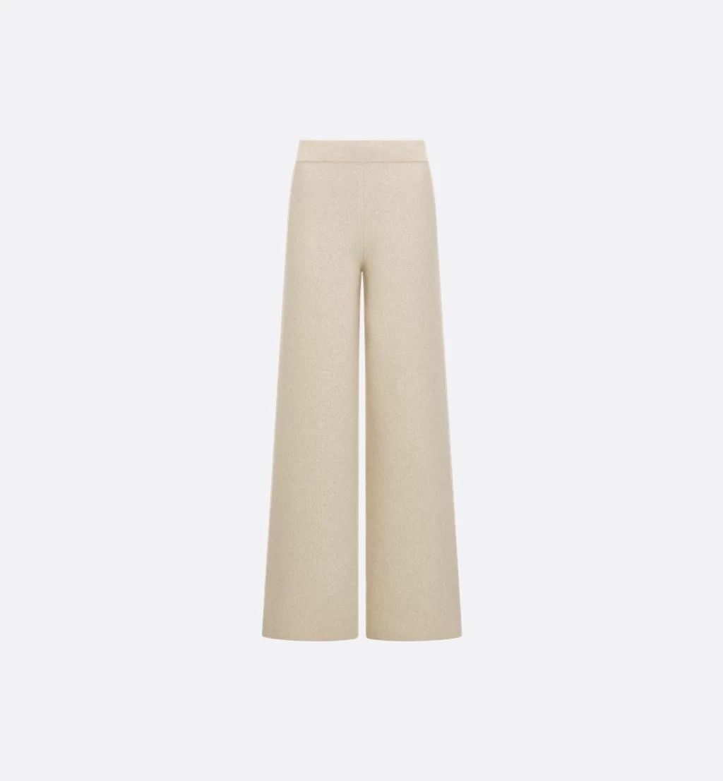 Dior Dior Wide Leg Pants In Cashmere tag size 38 Women - USA Duties Paid Size 27" / US 4 / IT 40 - 1 Thumbnail