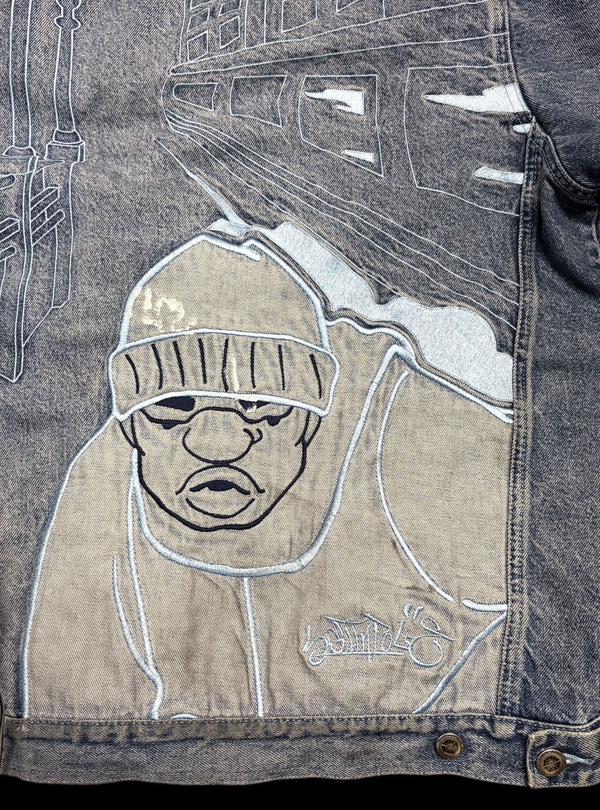 Southpole South Pole Big Logo Distressed Jean Jacket Size US XXL / EU 58 / 5 - 5 Thumbnail