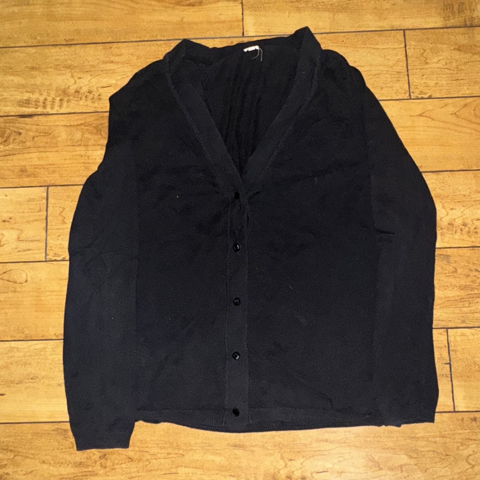 J.Crew × Vintage J Crew Cardigan Large 22x27 Black Size L / US 10 / IT 46 - 1 Thumbnail