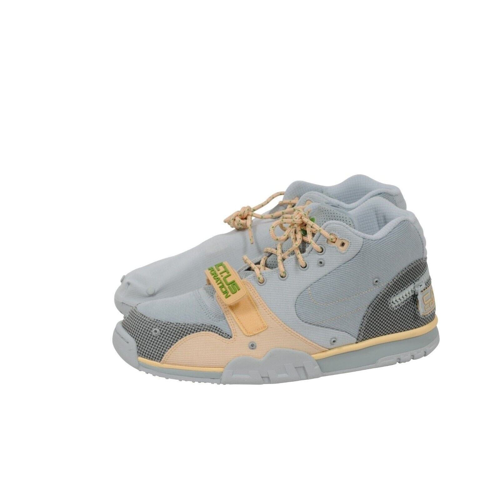 Nike × Travis Scott Cactus Jack Air Trainer 1 CJ SP Sneakers Grey Haze Mid Size US 11 / EU 44 - 4 Thumbnail