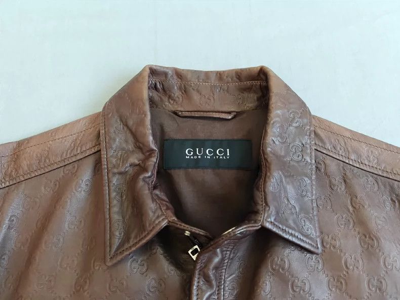 Gucci Gucci Old-fashioned leather jacket 2501-Nextarrow Size US S / EU 44-46 / 1 - 3 Thumbnail