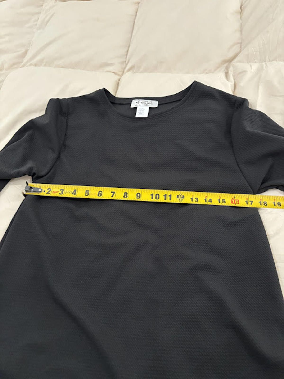 Other 33. Shane Lee, Inc Black Ruffle Tunic Medium NWOT Size M / US 6-8 / IT 42-44 - 3 Thumbnail