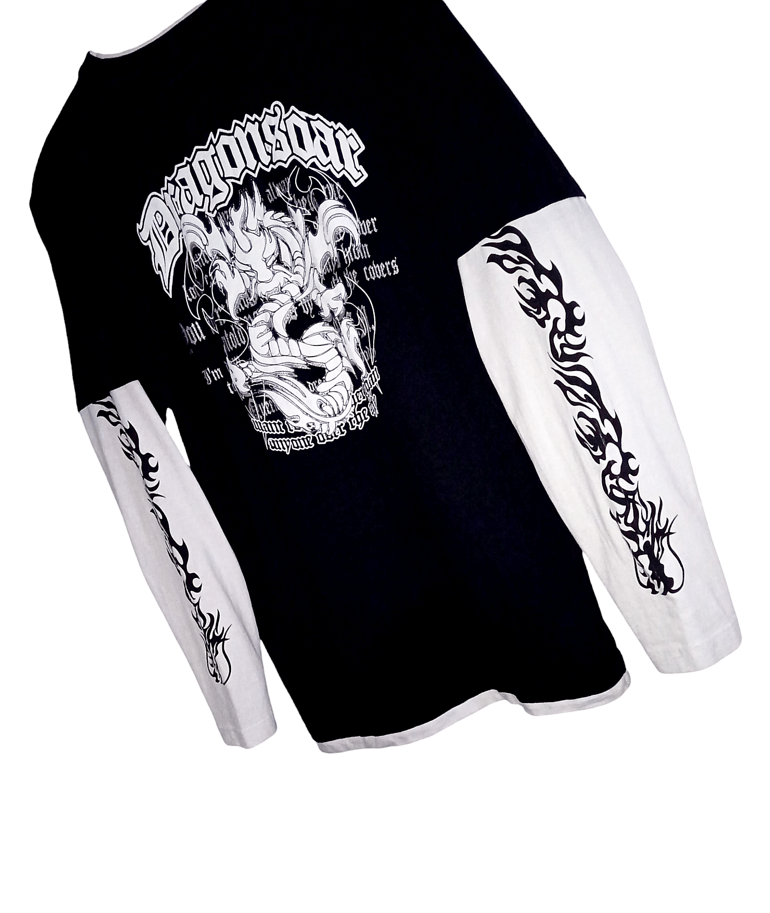 If Six Was Nine × Le Grande Bleu (L.G.B.) × Vintage Beaumere Poem Double Layer Dragon Tribal Size US L / EU 52-54 / 3 - 3 Thumbnail