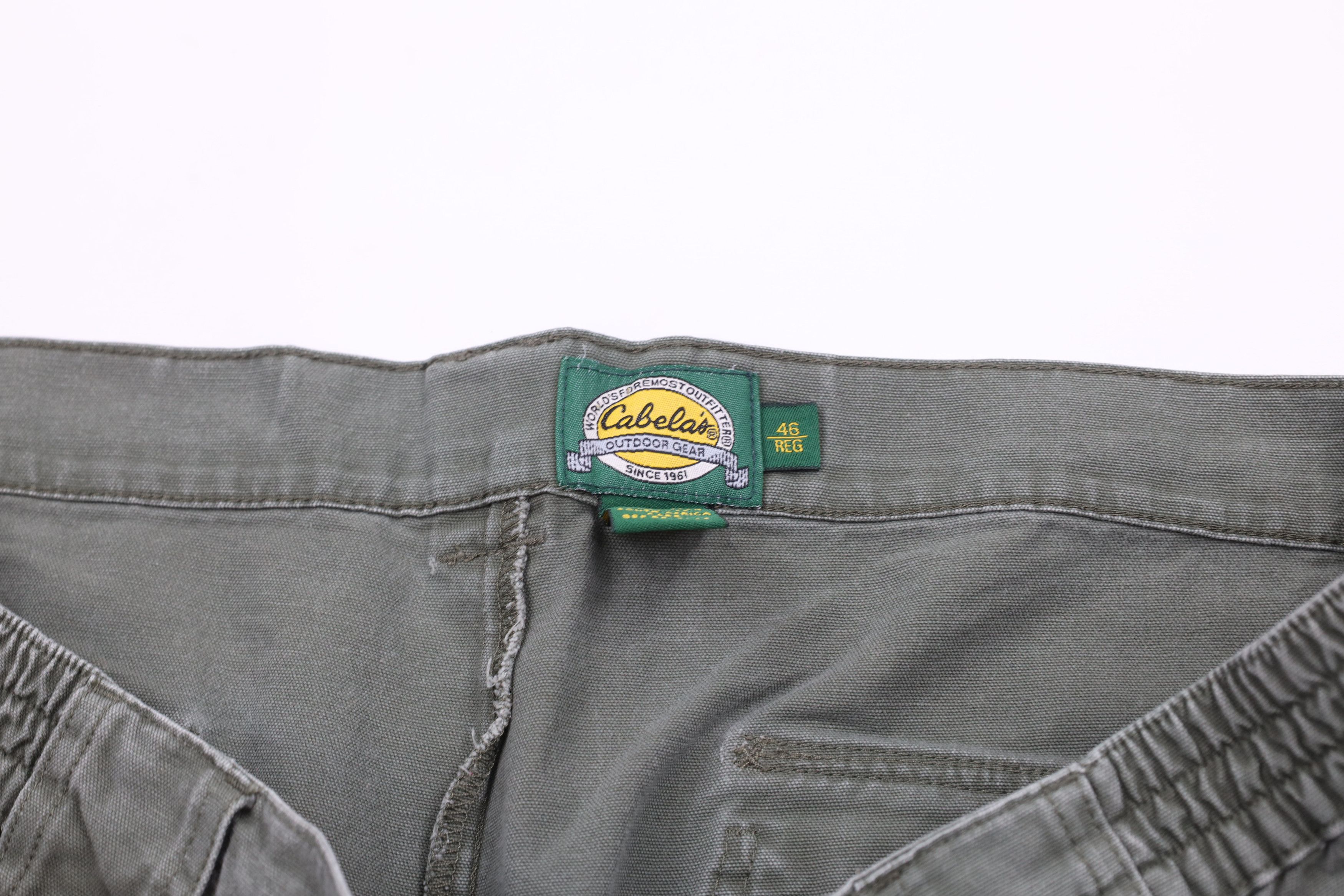 Cabelas × Vintage Vintage Cabelas Knee Wide Leg Canvas Cargo Pants Green Size US 44 / EU 60 - 8 Thumbnail
