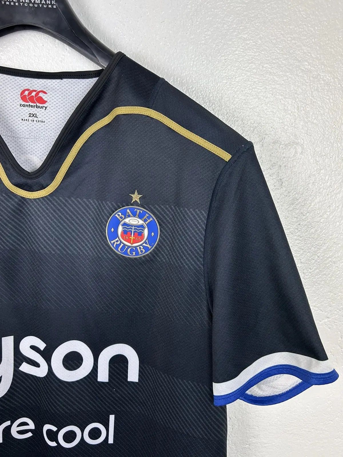 Canterbury of New Zealand Canterbury New Zealand Bath Rugby Thatchers Steph #13 Jersey Size US XXL / EU 58 / 5 - 2 Thumbnail