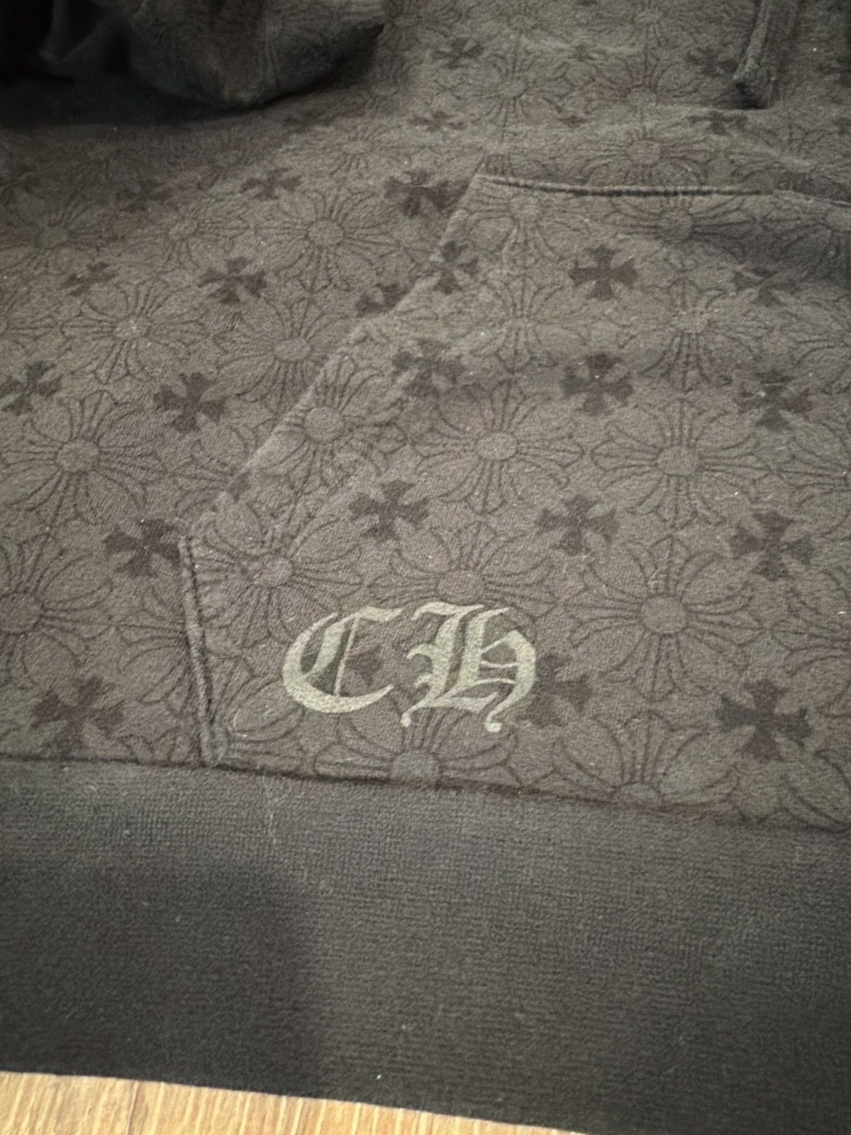 Chrome Hearts Black All Over Print Monogram Hoodie Size US L / EU 52-54 / 3 - 6 Thumbnail