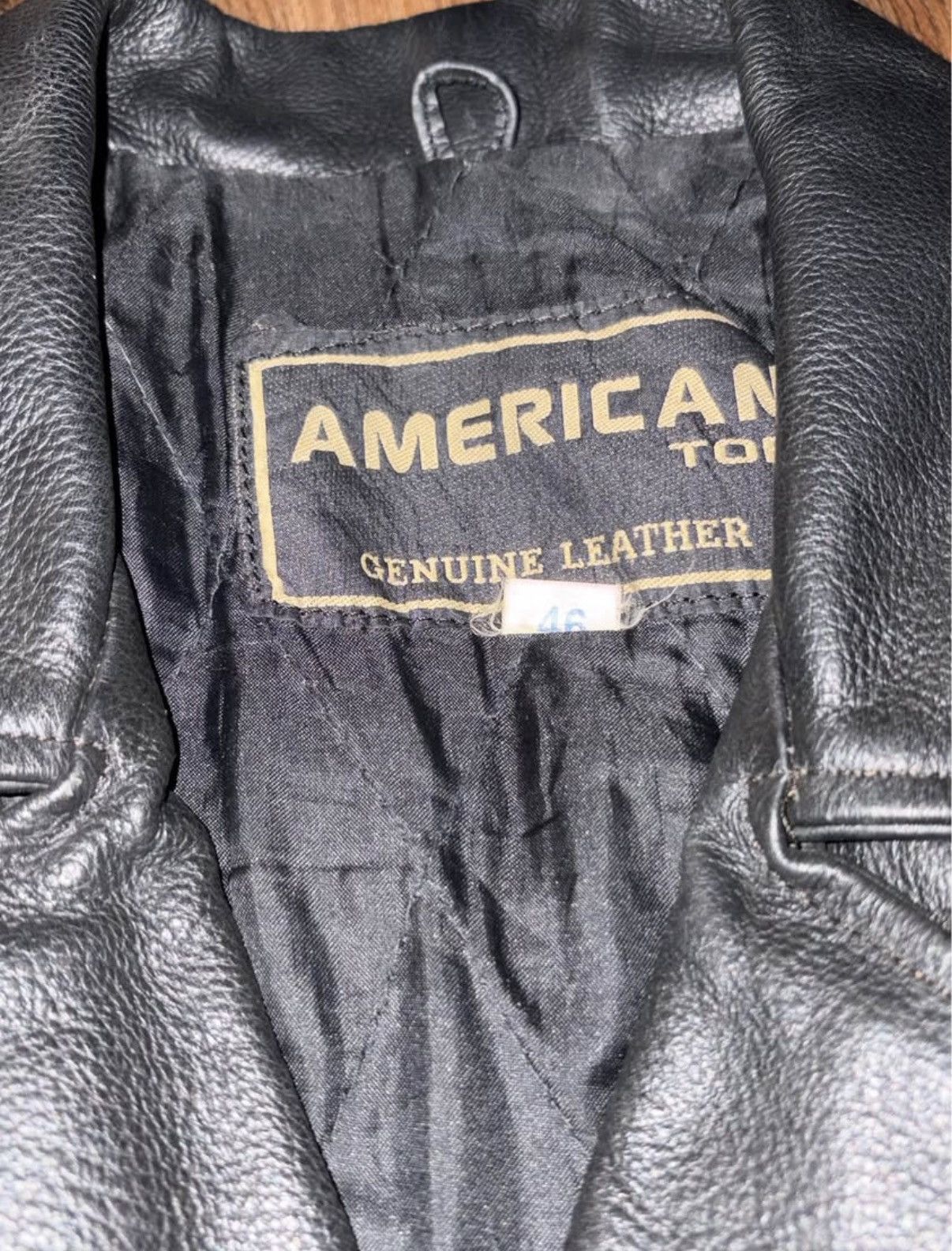 Genuine Leather VINTAGE Genuine leather American Top biker jacket Size US S / EU 44-46 / 1 - 2 Thumbnail