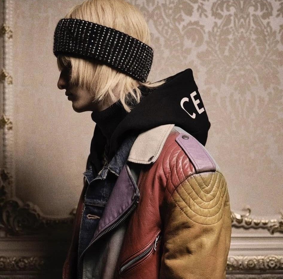 Celine $6.4k FW21 Celine multicolour leather biker jacket couture Size US L / EU 52-54 / 3 - 5 Thumbnail