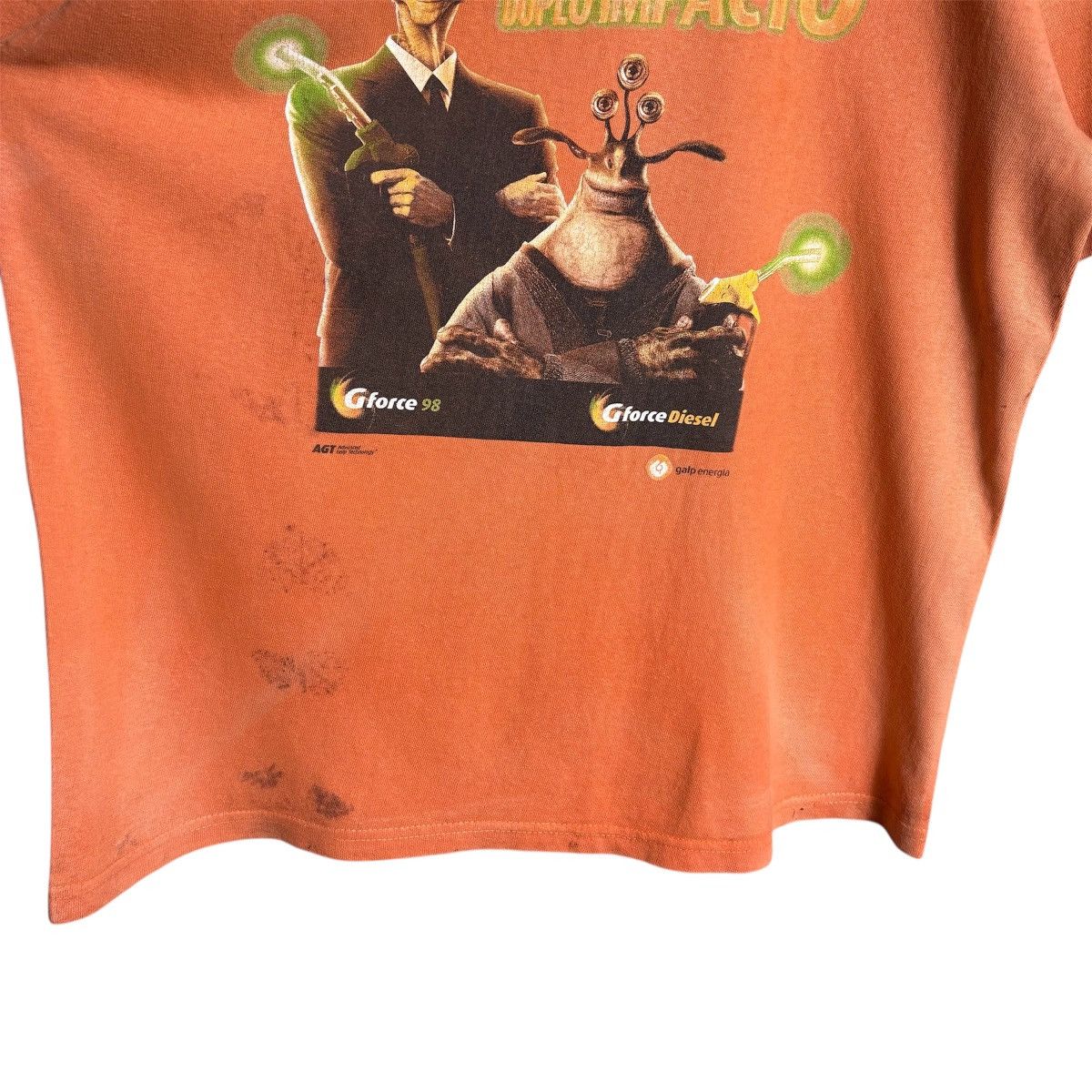 Vintage Vintage 90s Gforce Diesel Men In Black Distressed Movie Tee Size US M / EU 48-50 / 2 - 7 Thumbnail