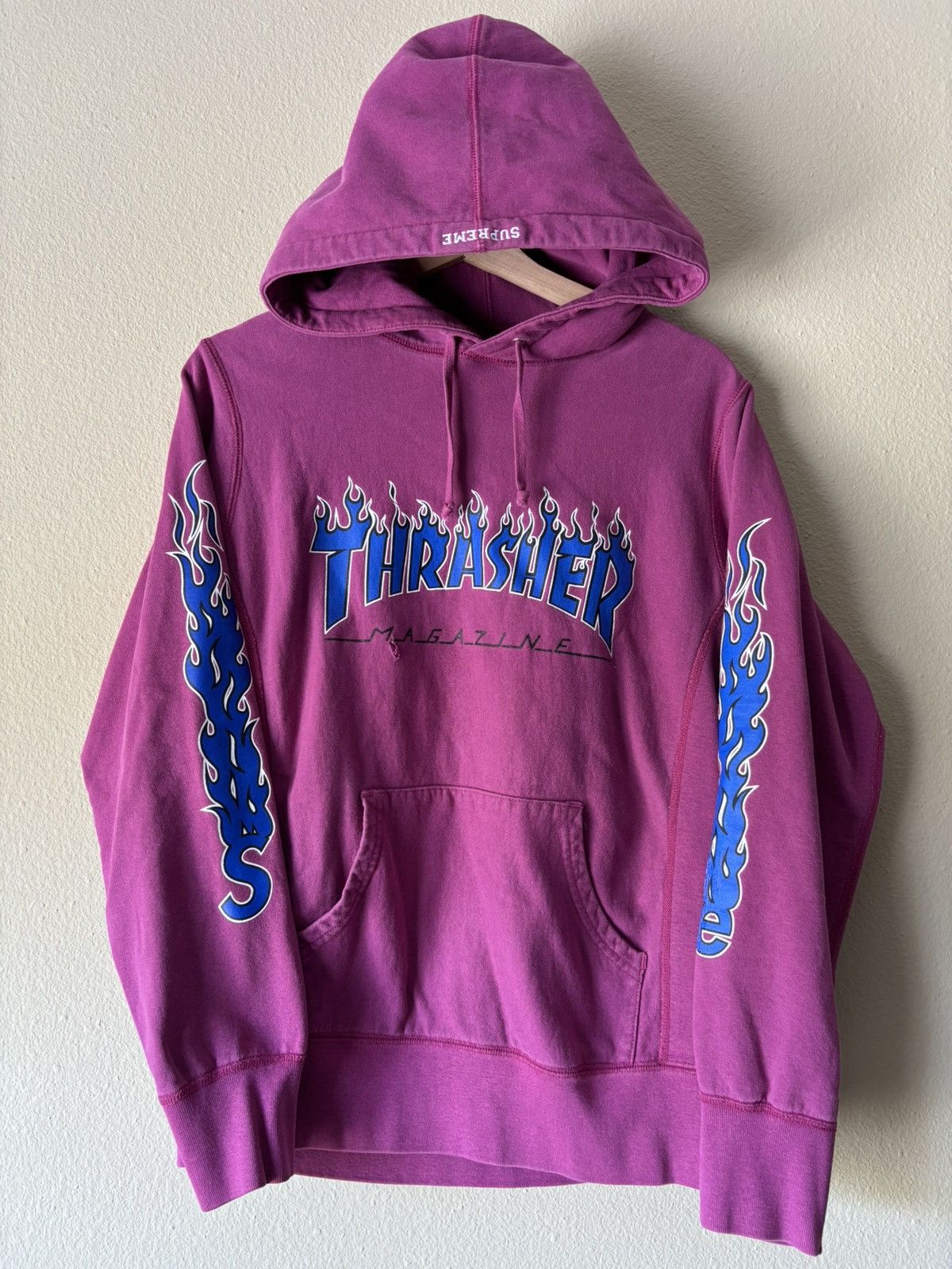 Supreme Thrasher フルジップフーディ パープル Supreme Thrasher フルジップフーディ パープル Supreme x