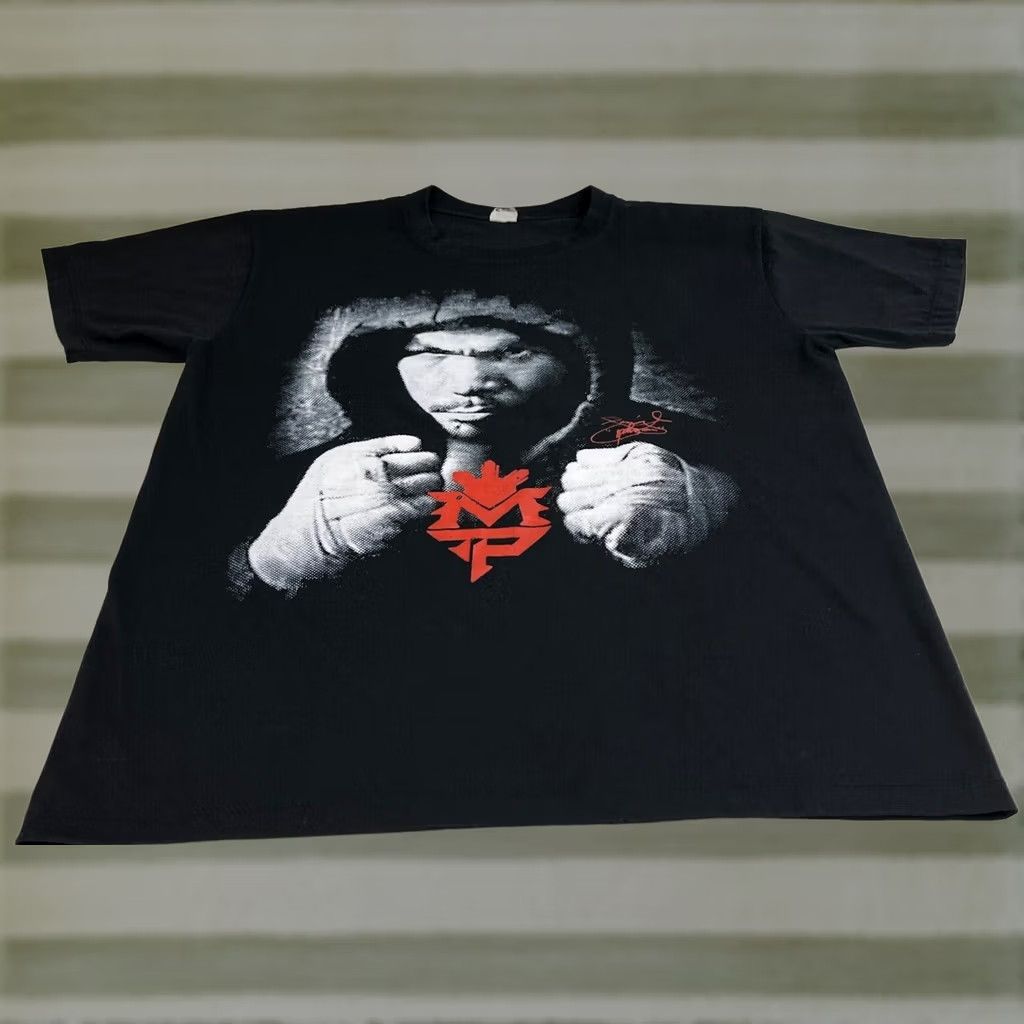 Vintage Manny Pacquiao Men's Vintage T-Shirt Boxing Sz S Black Short Sleeve Crew Neck Shirt Mens XS/Small Size US S / EU 44-46 / 1 - 1 Thumbnail