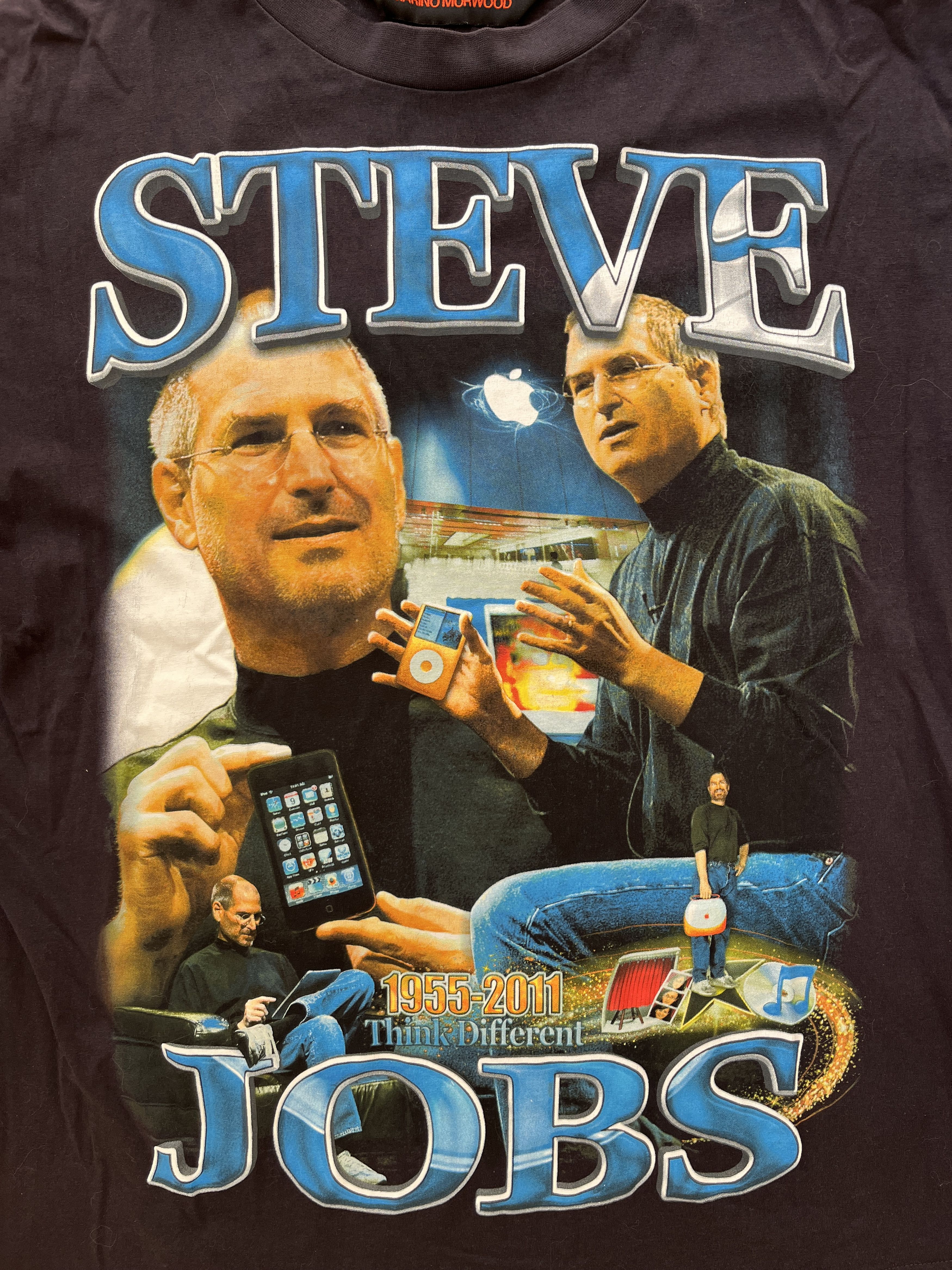 Apple × Marino Morwood × Rap Tees 'Apple' Steve Jobs Rap Tee Size US L / EU 52-54 / 3 - 3 Thumbnail
