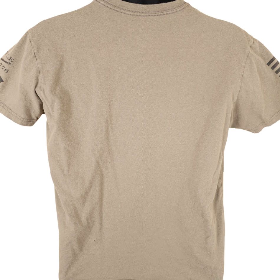 Vintage Grunt Style USA T Shirt Mens Size Medium Beige American Flag 2nd Amendment Shirt Size US M / EU 48-50 / 2 - 3 Thumbnail