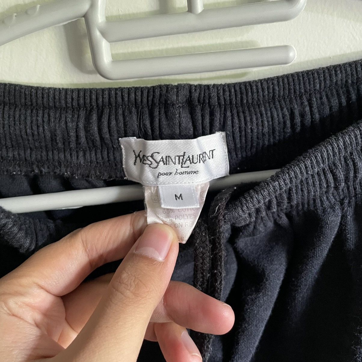 Yves Saint Laurent Embroidery YSL pour homme sweatpants 🍒 Size US 35 - 4 Thumbnail