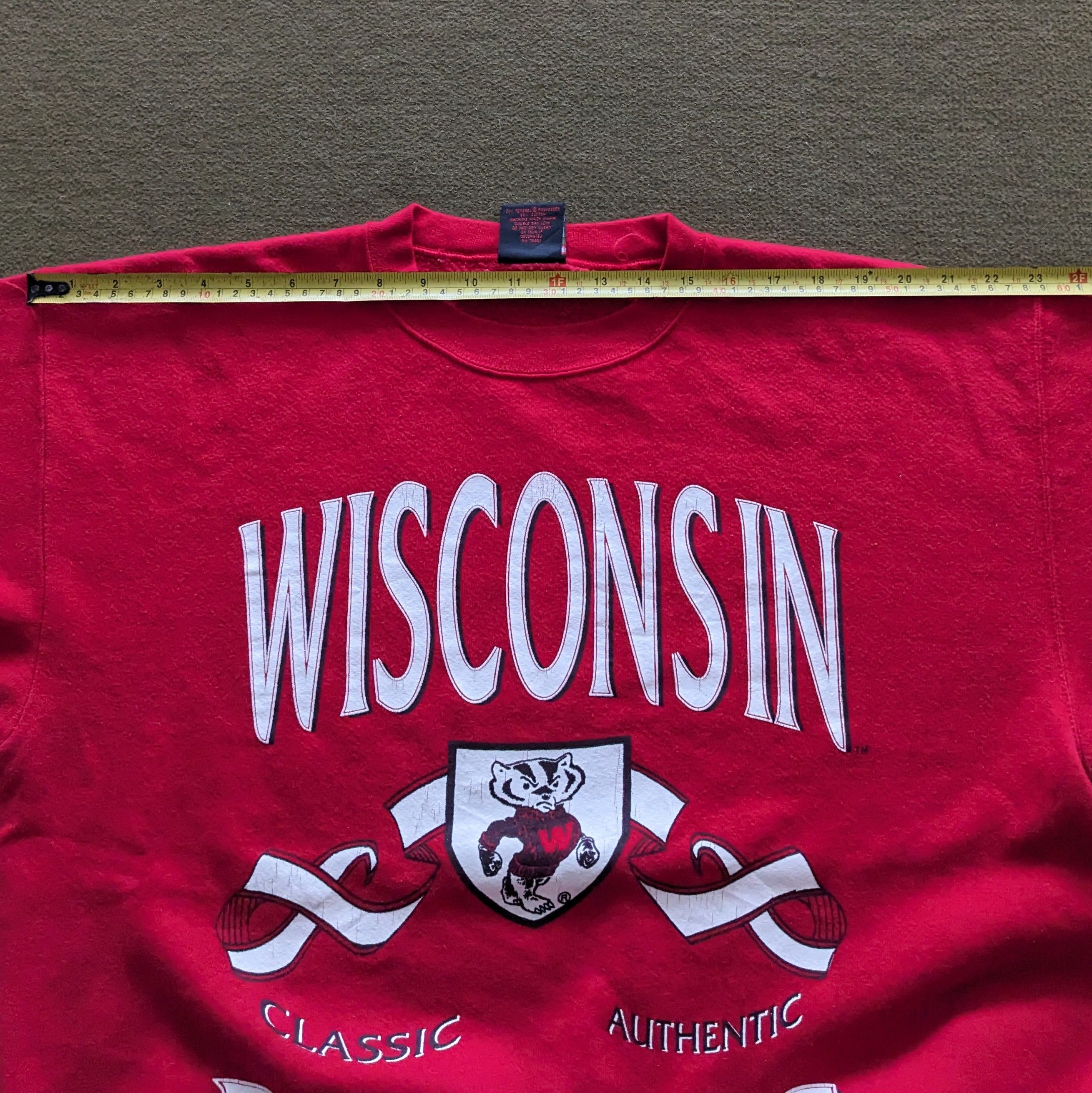 Other Vintage University WISCONSIN BADGERS Crewneck Sweatshirt Size US L / EU 52-54 / 3 - 4 Thumbnail